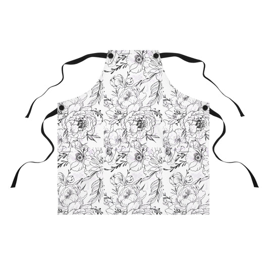 Apron - Floral Artwork by Nikki