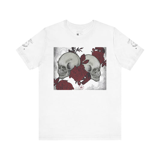 Skulls and Roses Art by Nikki - 30th Anniversary Unisex Jersey Short Sleeve Tee