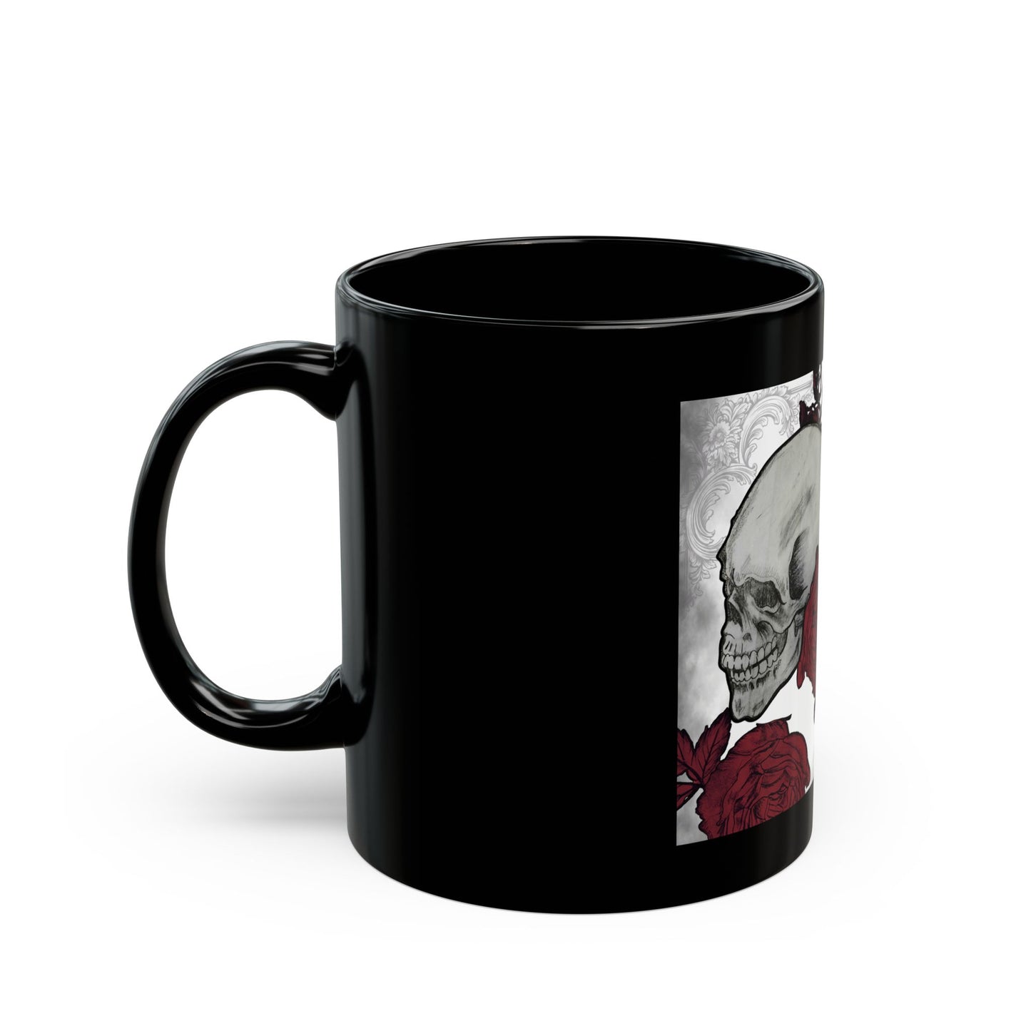 Skulls and Roses Art by Nikki Black Mug (11oz and 15oz)