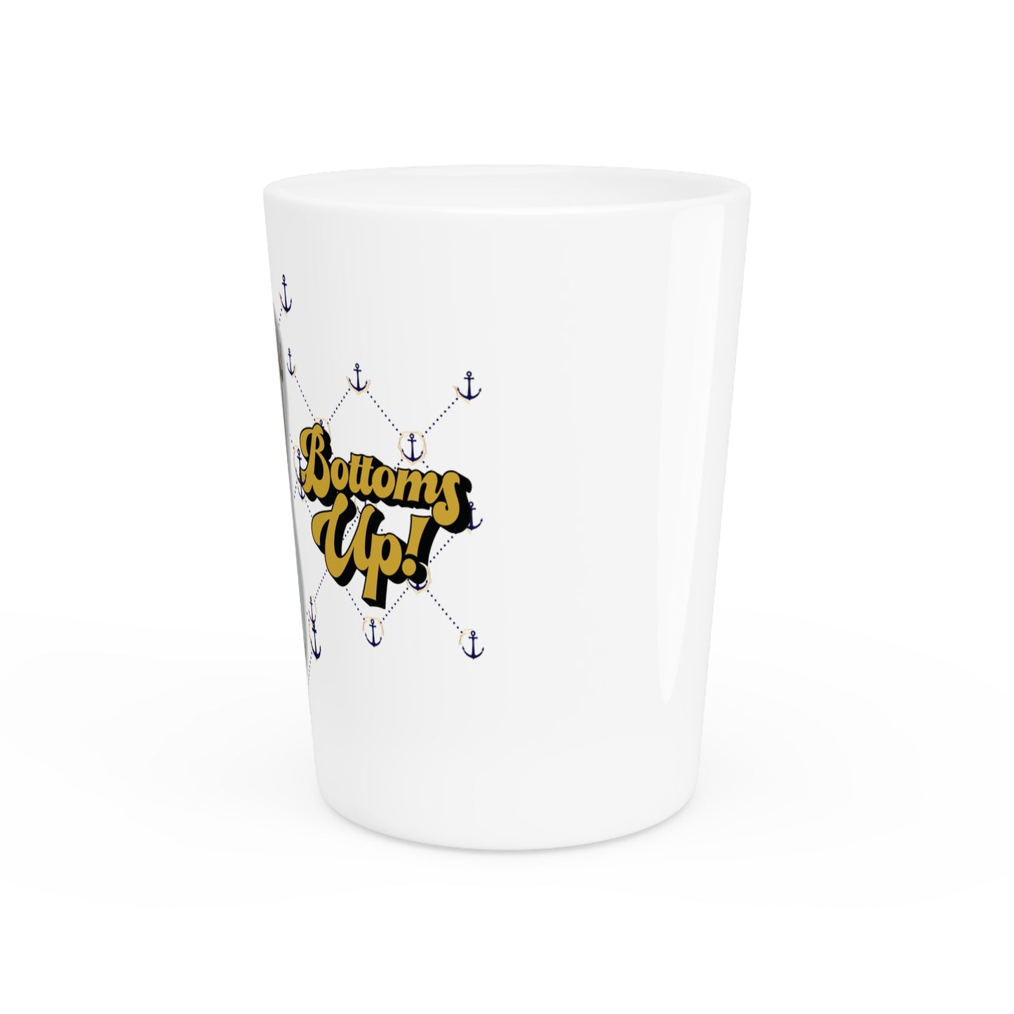 Shot Glass - Pin Up Sailor Girl Bottoms Up by Nikki