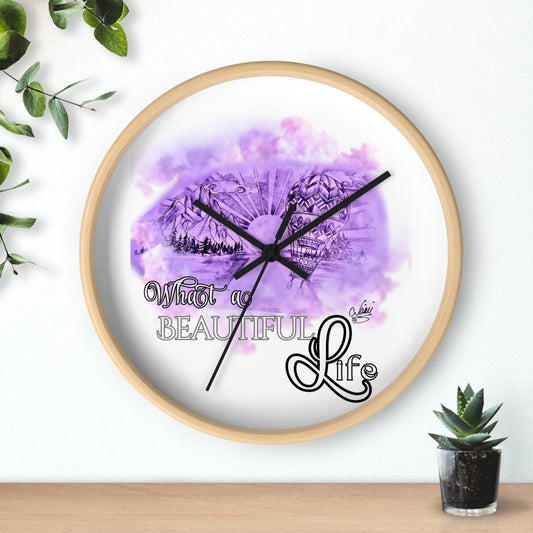 Wall Clock - What A Beautiful LIfe by Nikki