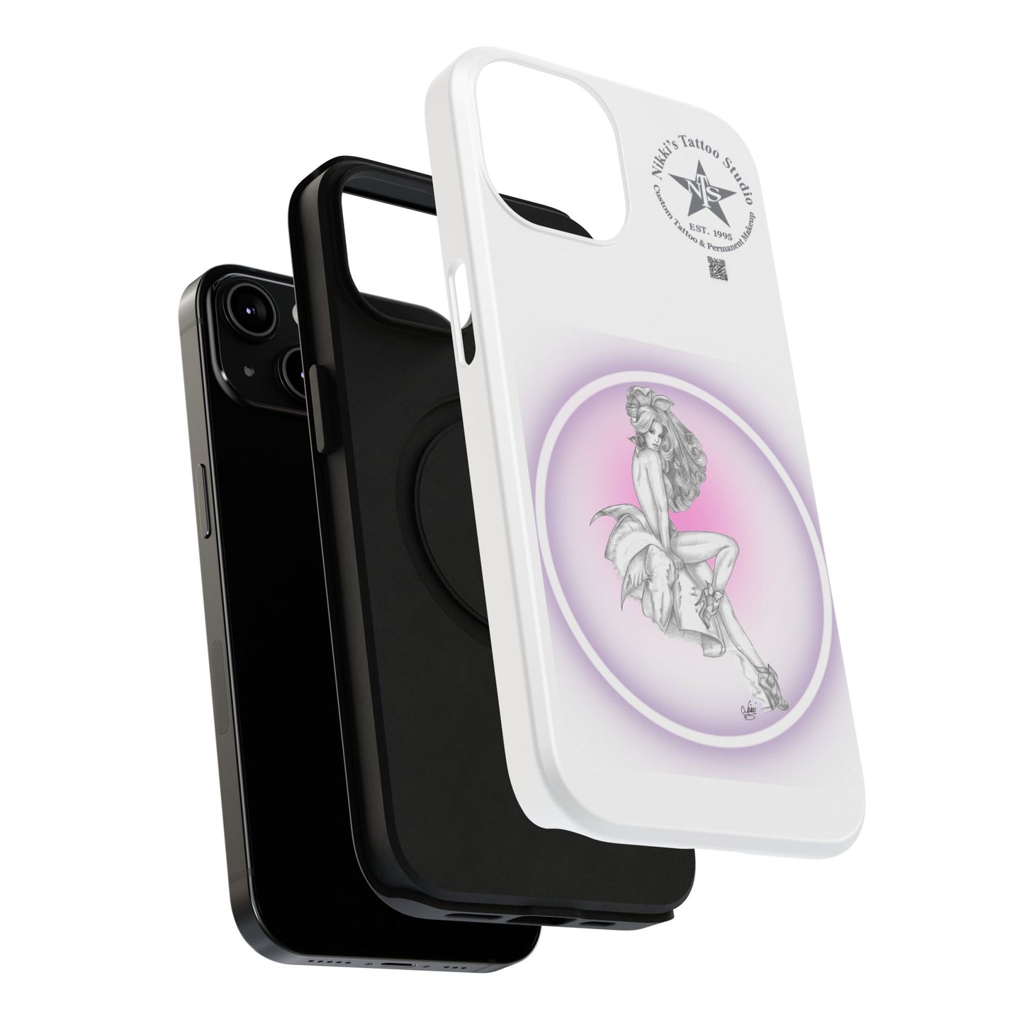 Phone Case: Pin Up Bunny Girl by Nikki