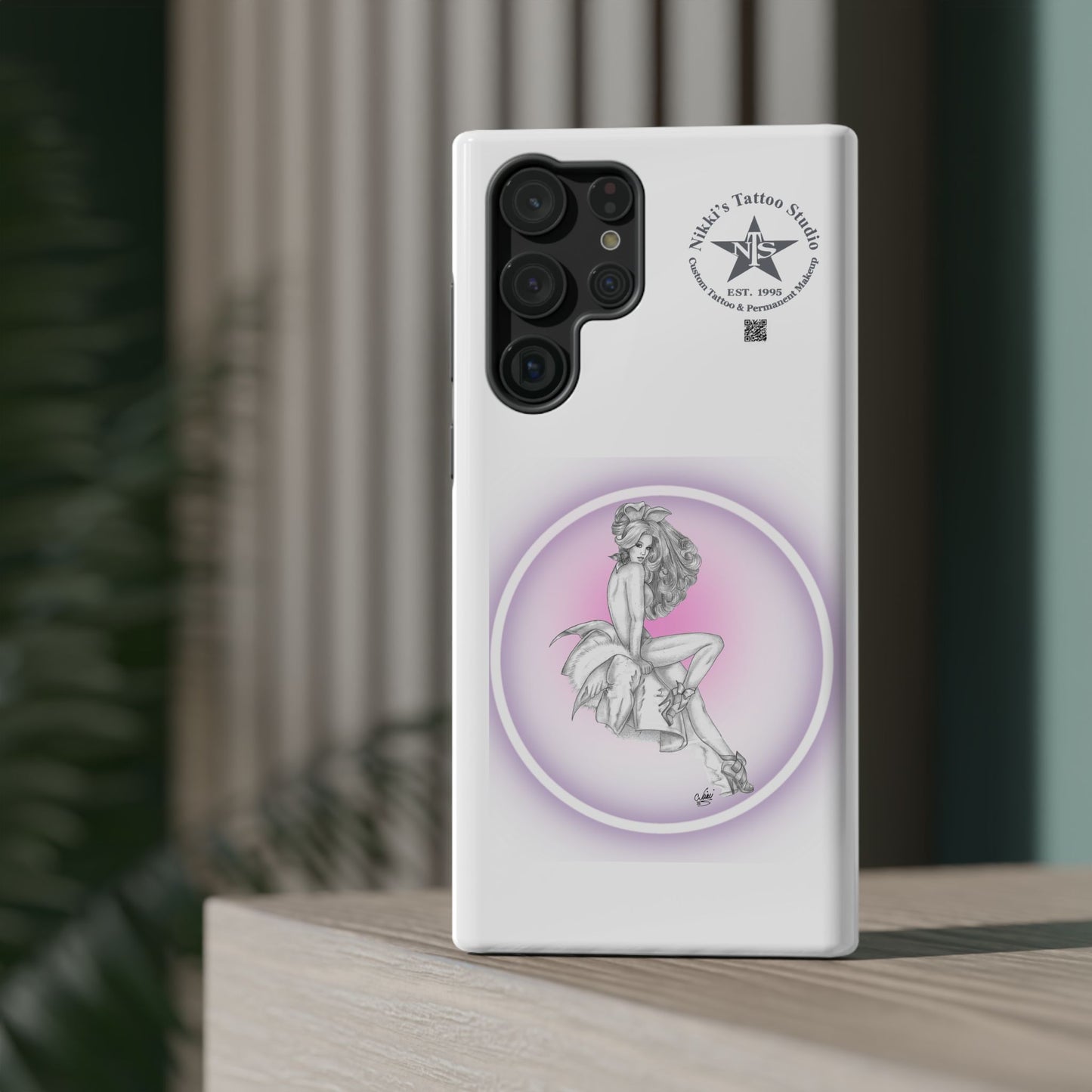 Phone Case: Pin Up Bunny Girl by Nikki