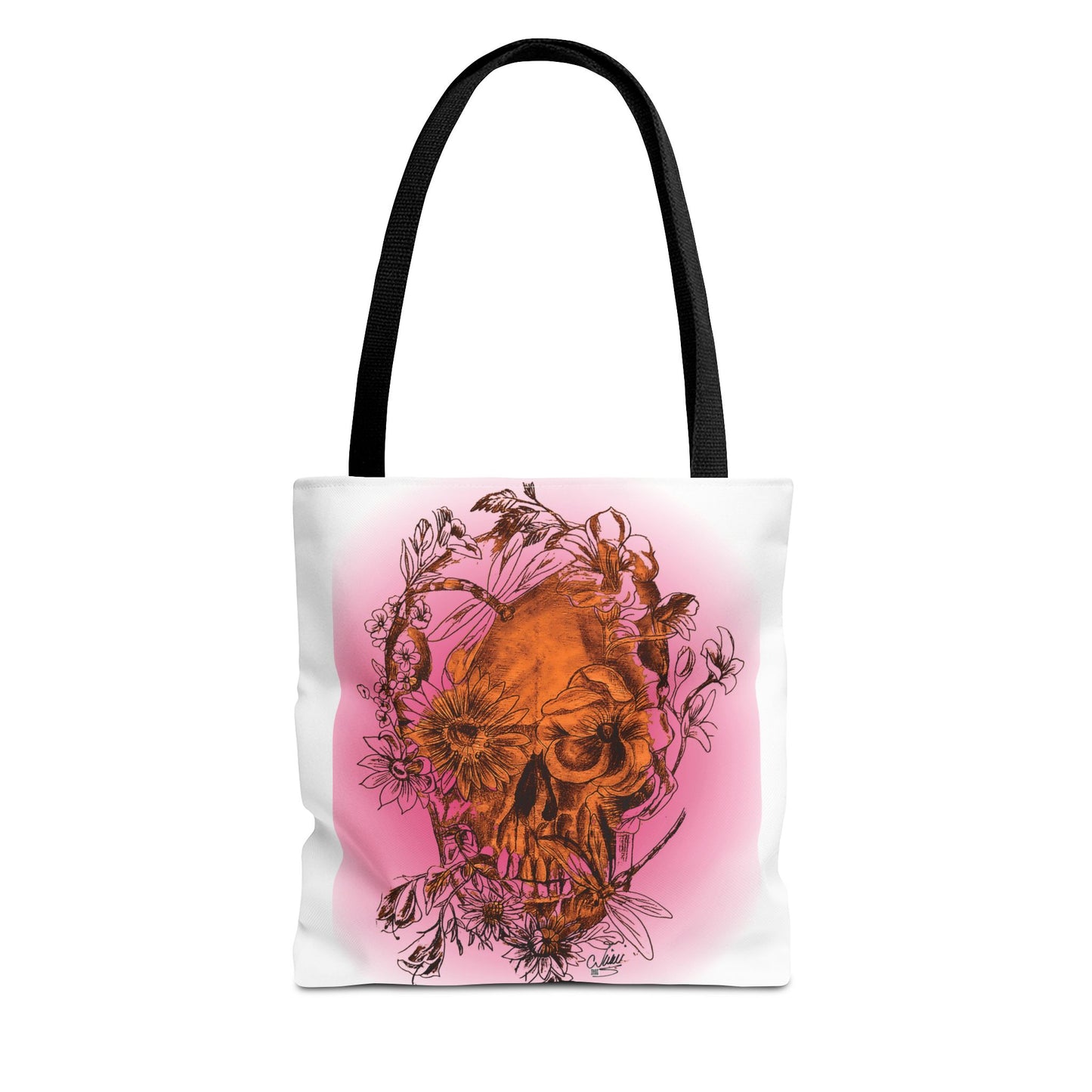 Floral Skull Tattoo by Nikki - Tote Bag (3 Sizes)