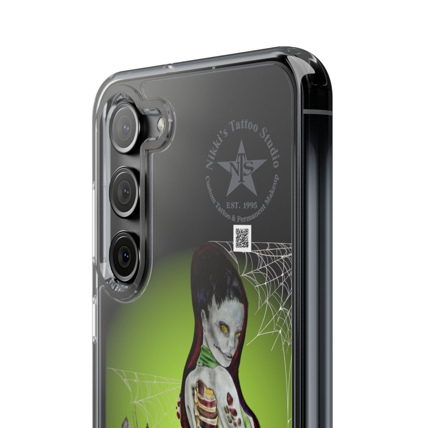 Phone Case Clear - Lady Zombie by Nikki Thompson