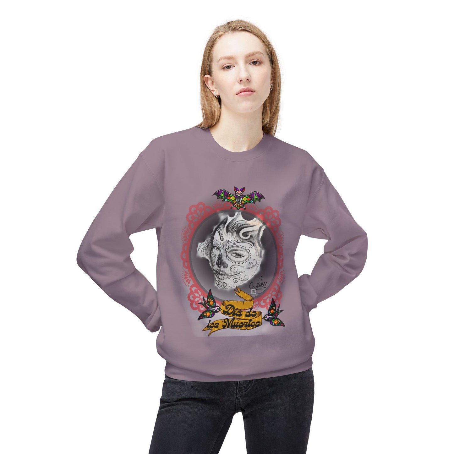 Sweatshirt - Day of the Dead Beautiful Art by Nikki