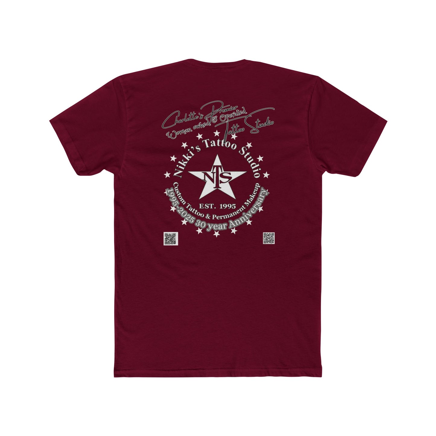 Anatomical Heart Tattoo by Nikki Unisex Cotton Crew Tee