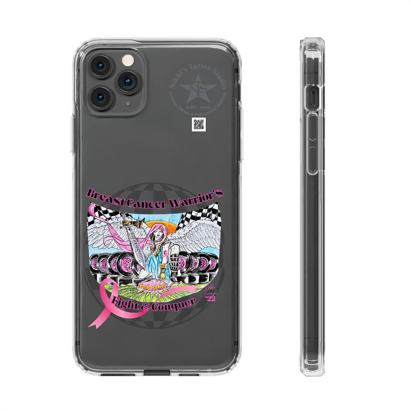 Phone Case - Breast Cancer Warrior by Nikki