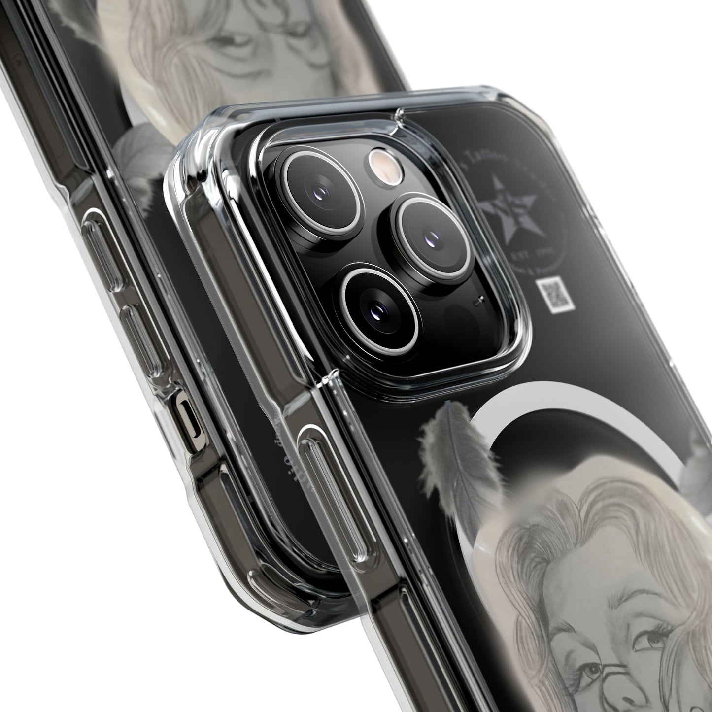 Phone Case iPhone 14, iPhone 15 - Painted Lady Face by Nikki