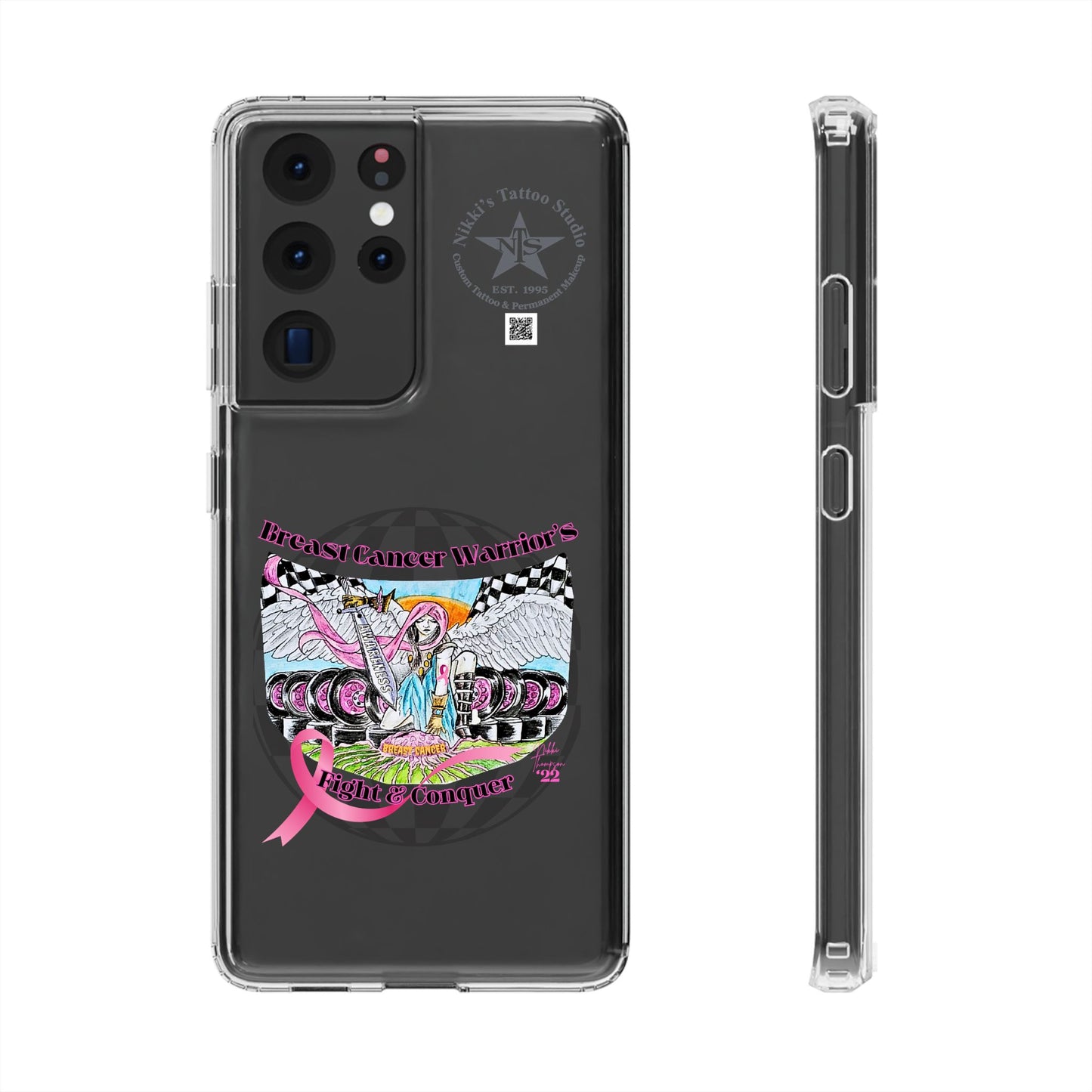 Phone Case - Breast Cancer Warrior by Nikki