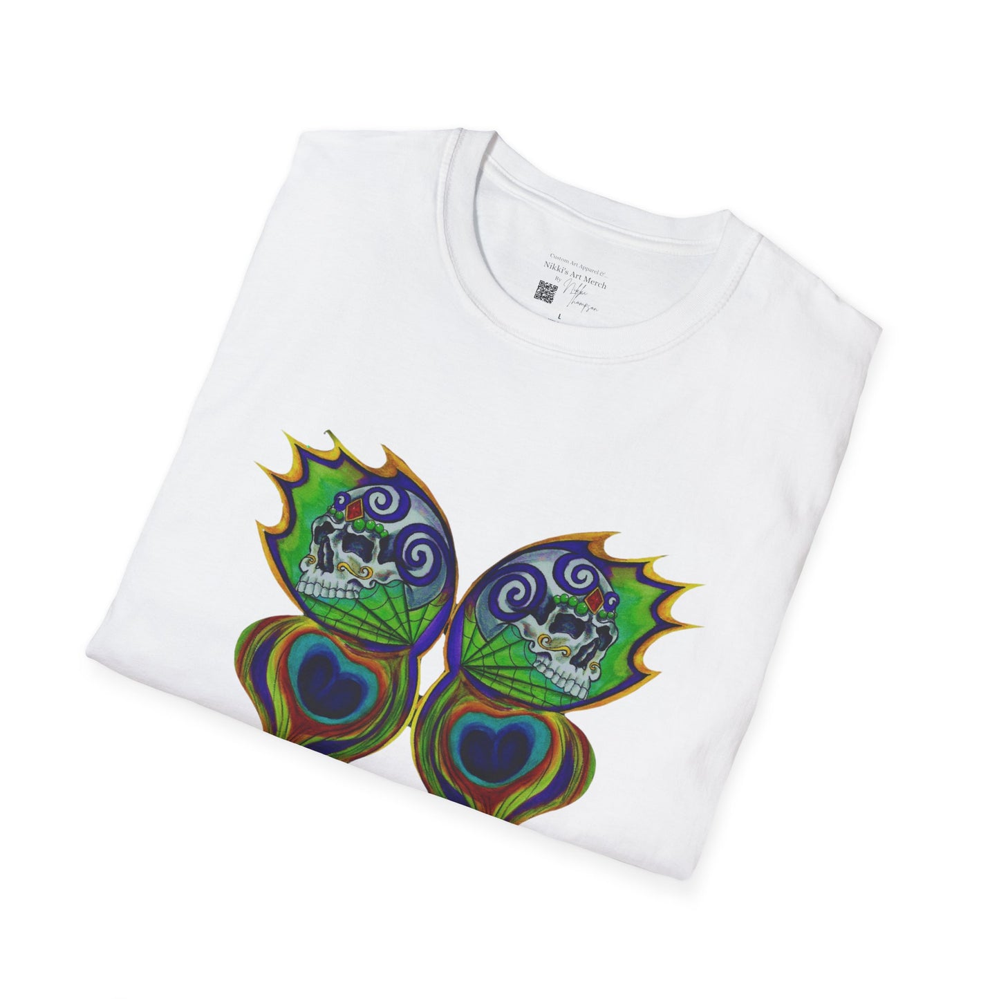 Butterfly Skull Logo Nikkis Tattoo Studio - 30th Anniversary T-Shirt