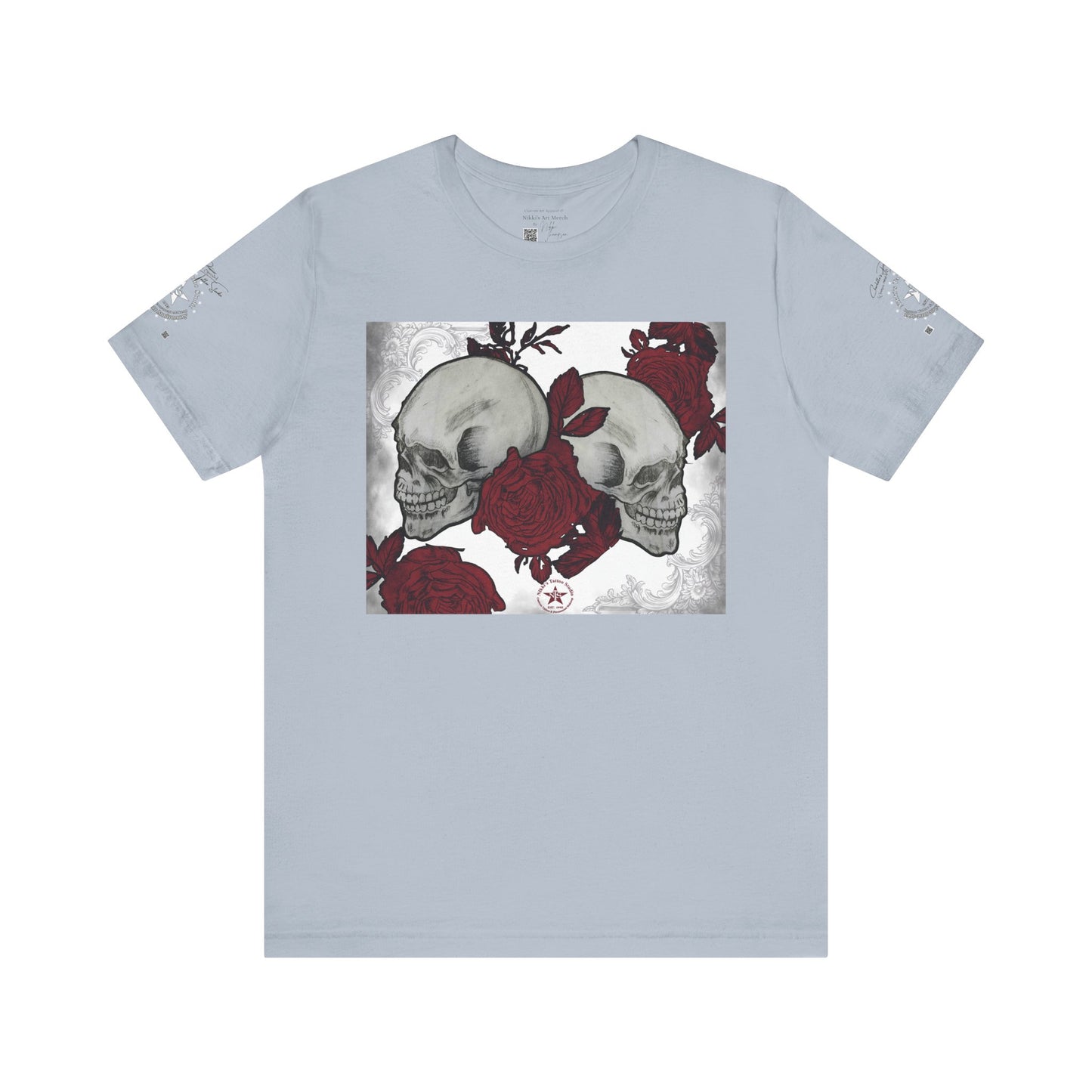 Skulls and Roses Art by Nikki - 30th Anniversary Unisex Jersey Short Sleeve Tee