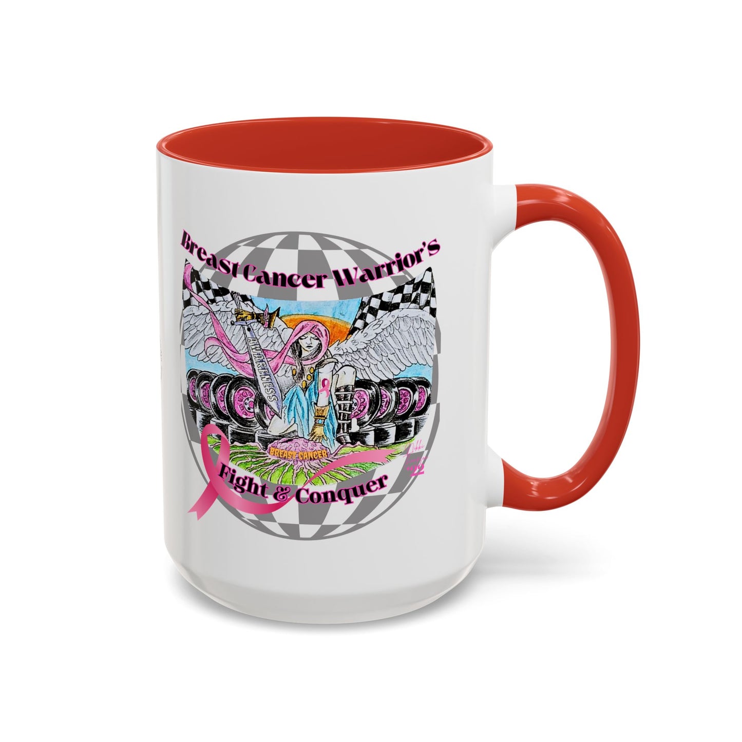 Mug - Breast Cancer Warrior by Nikki