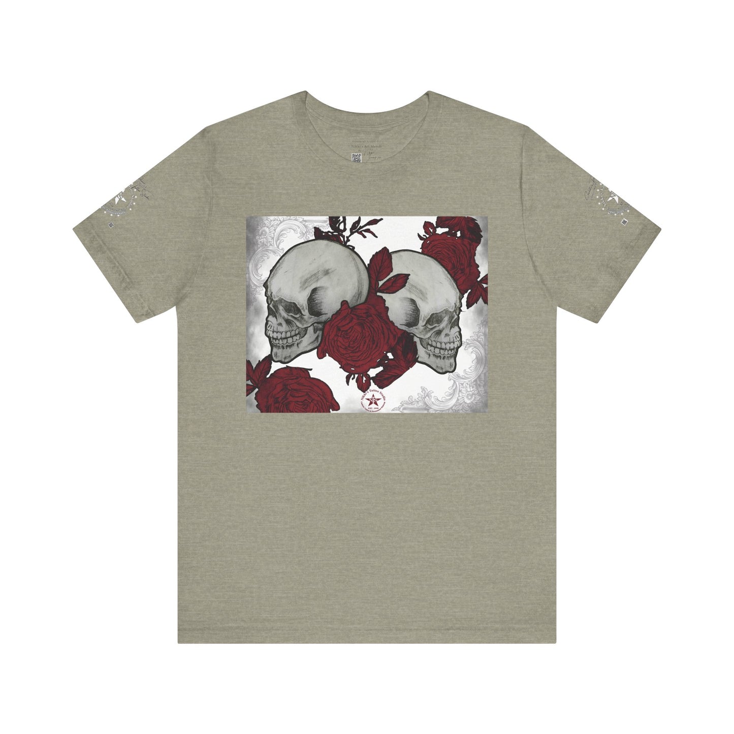 Skulls and Roses Art by Nikki - 30th Anniversary Unisex Jersey Short Sleeve Tee