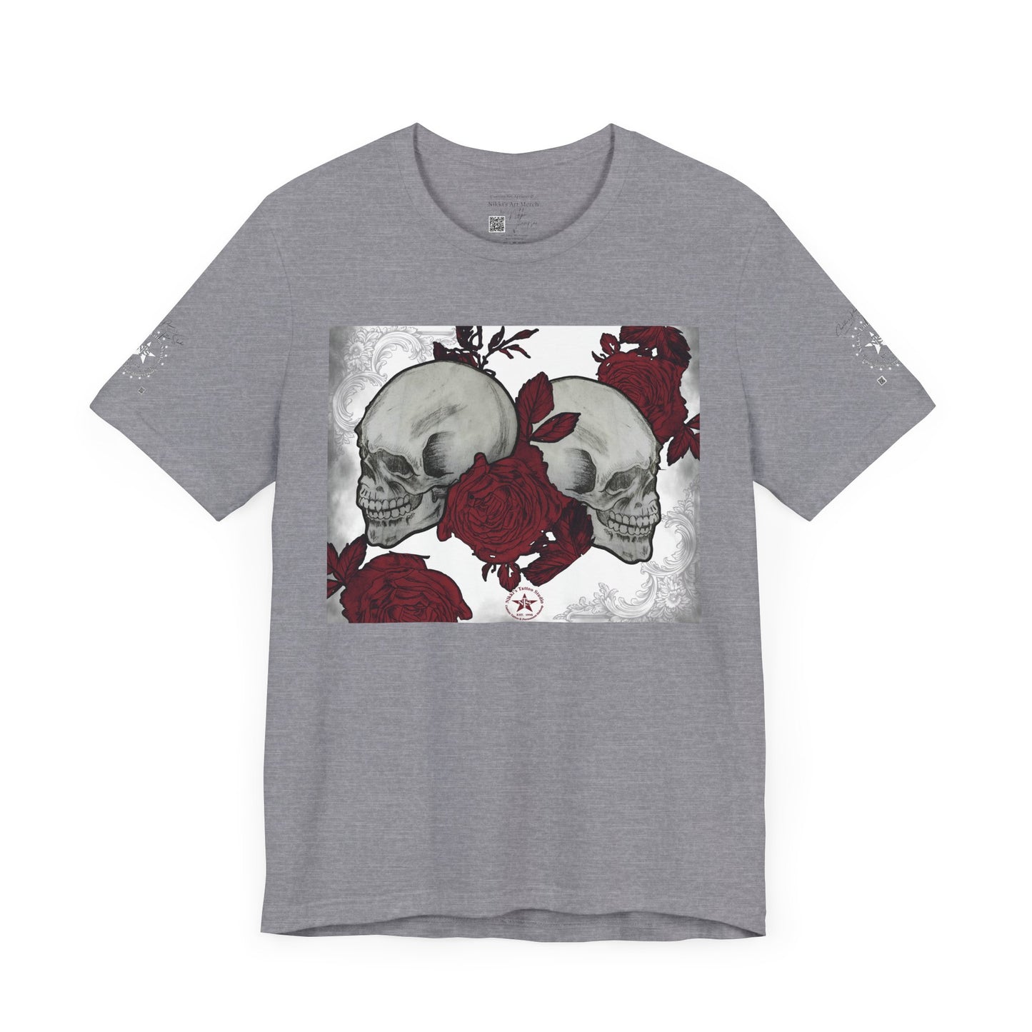 Skulls and Roses Art by Nikki - 30th Anniversary Unisex Jersey Short Sleeve Tee