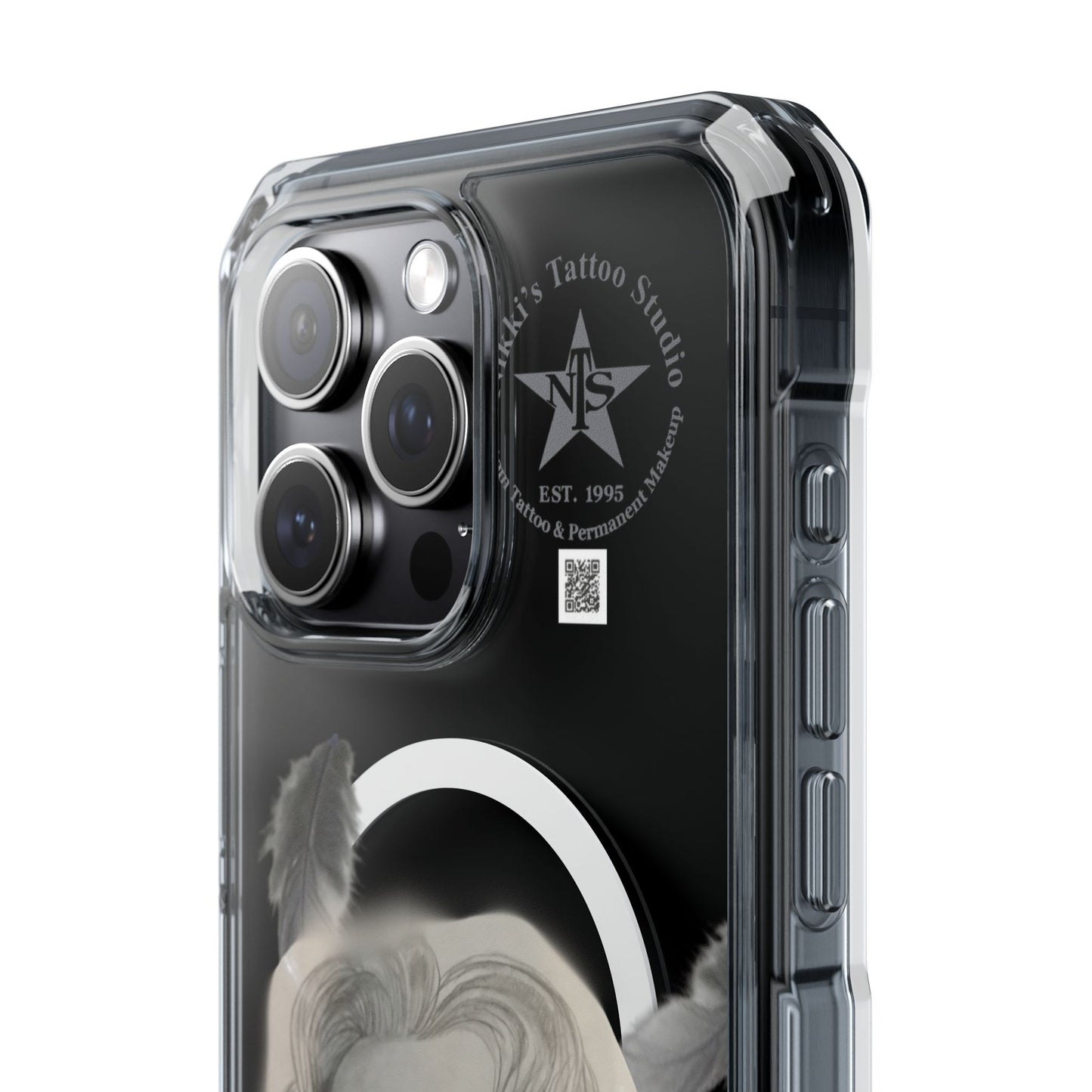 Phone Case iPhone 14, iPhone 15 - Painted Lady Face by Nikki