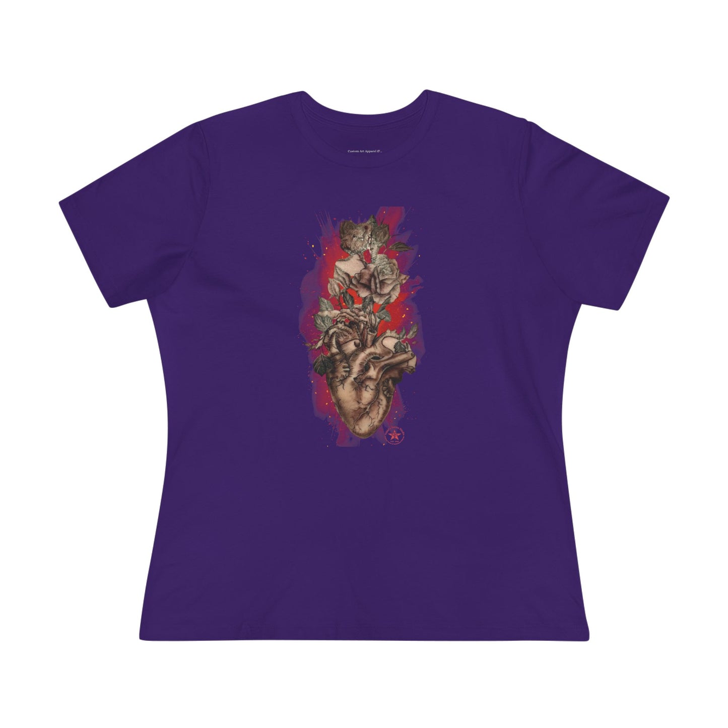 Anatomical Heart - Sephia by Nikki Women's Cotton Tee