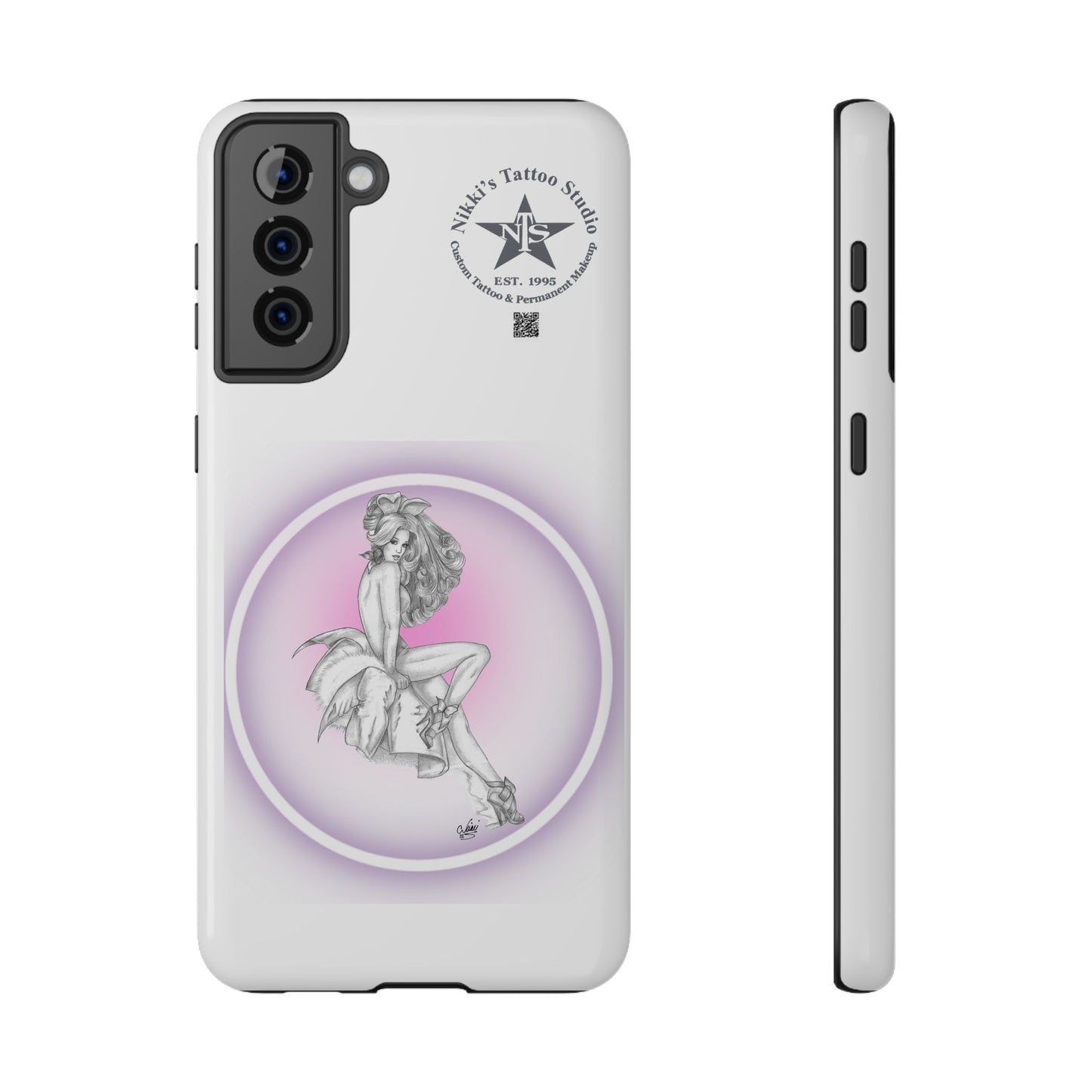 Phone Case: Pin Up Bunny Girl by Nikki