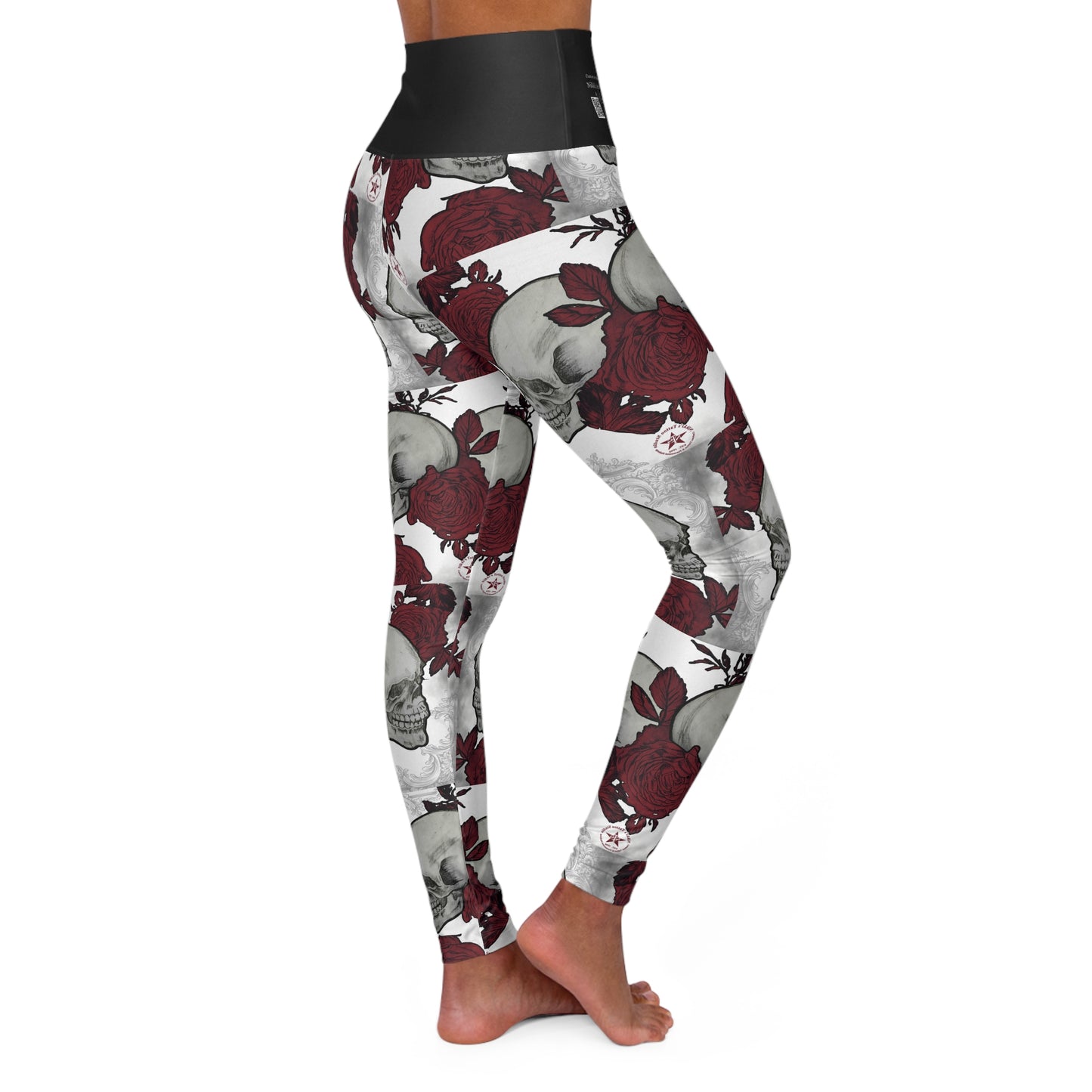 Skulls and Roses by Nikki - Yoga Leggings