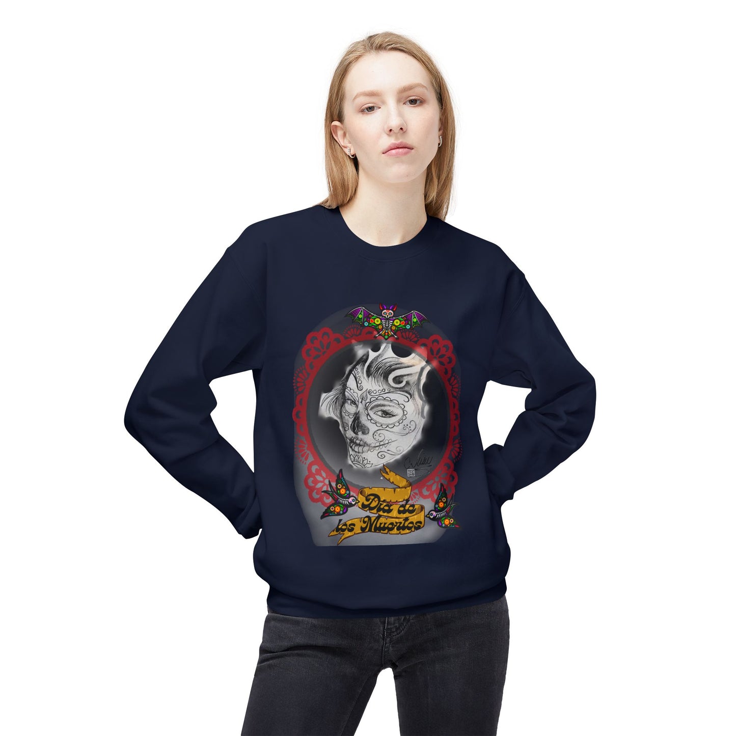 Sweatshirt - Day of the Dead Beautiful Art by Nikki
