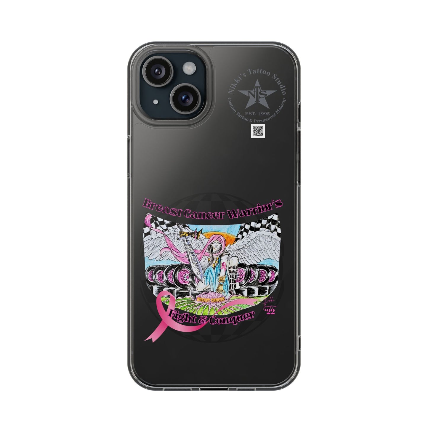 Phone Case - Breast Cancer Warrior by Nikki