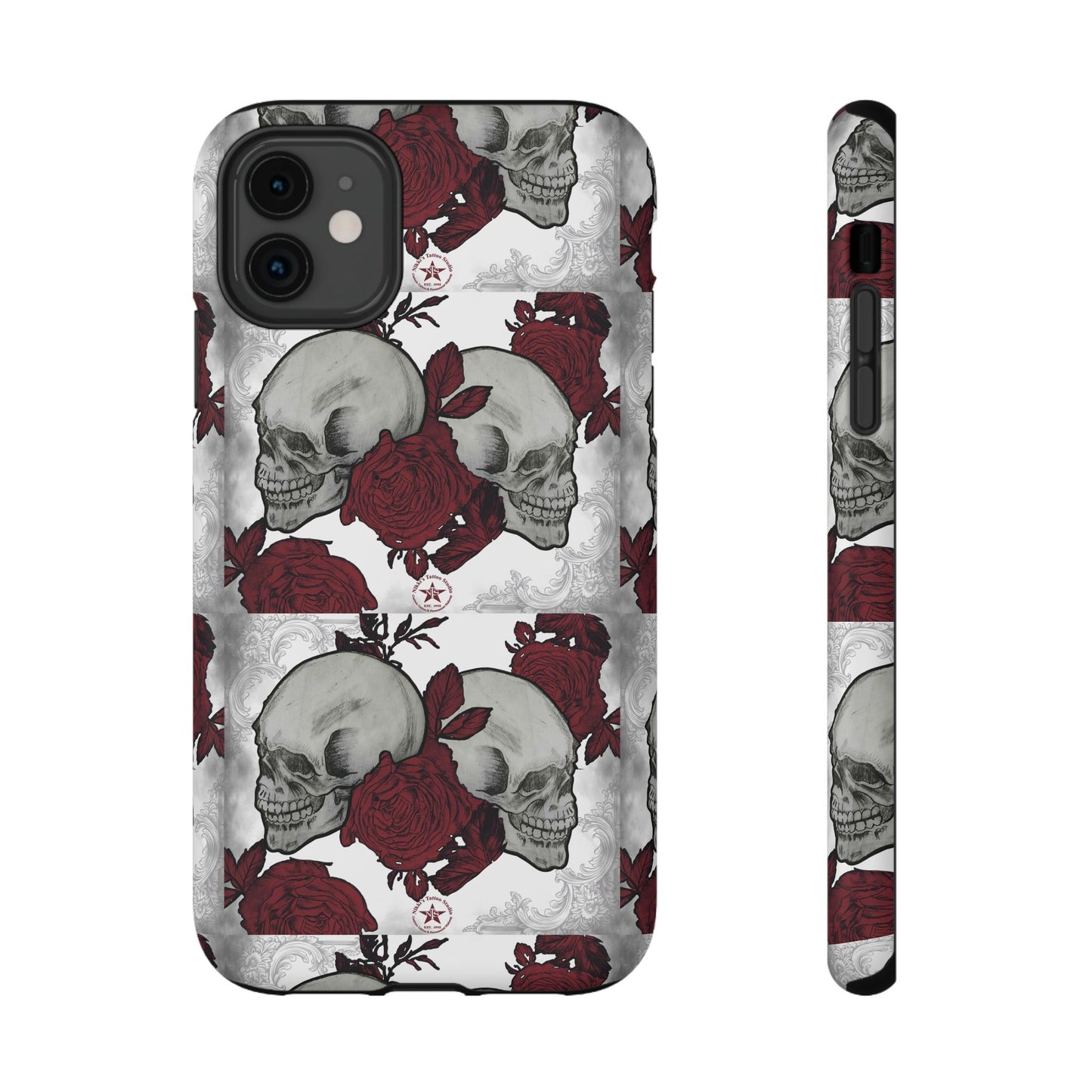 Skulls and Roses by Nikki - iPhone Case