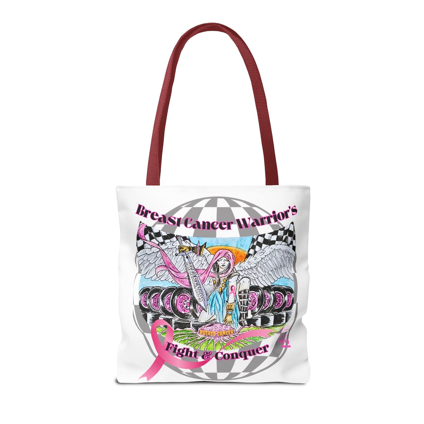 Tote Bag - Breast Cancer Warrior by Nikki