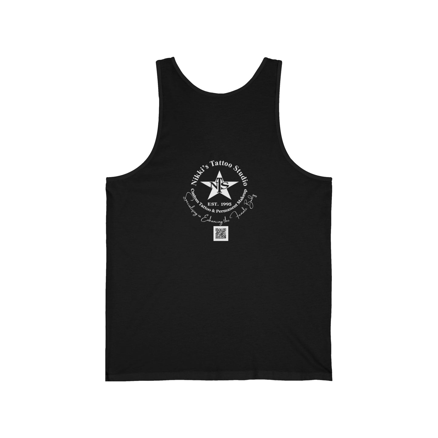 Tank Jersey - Nikki's Tattoo Studio Skull Logo