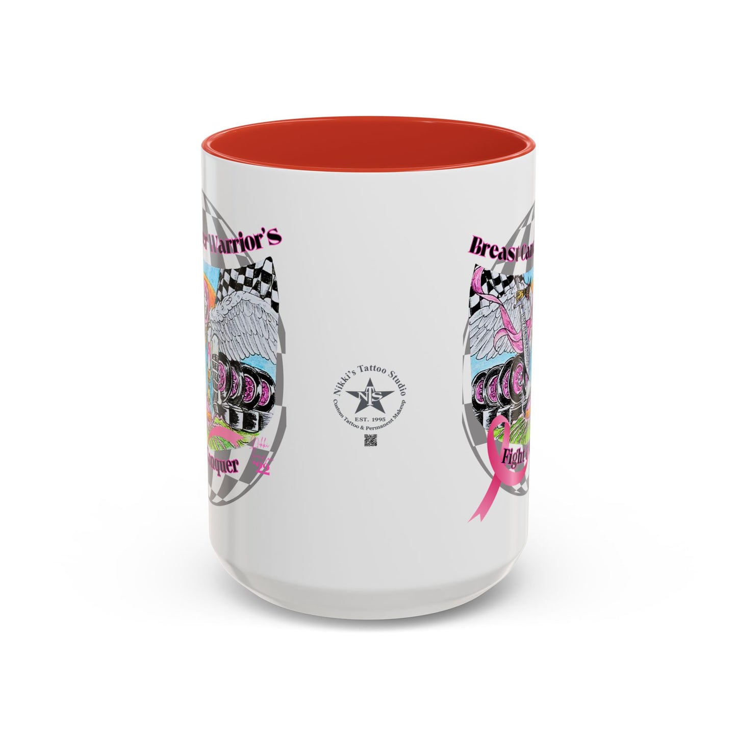Mug - Breast Cancer Warrior by Nikki