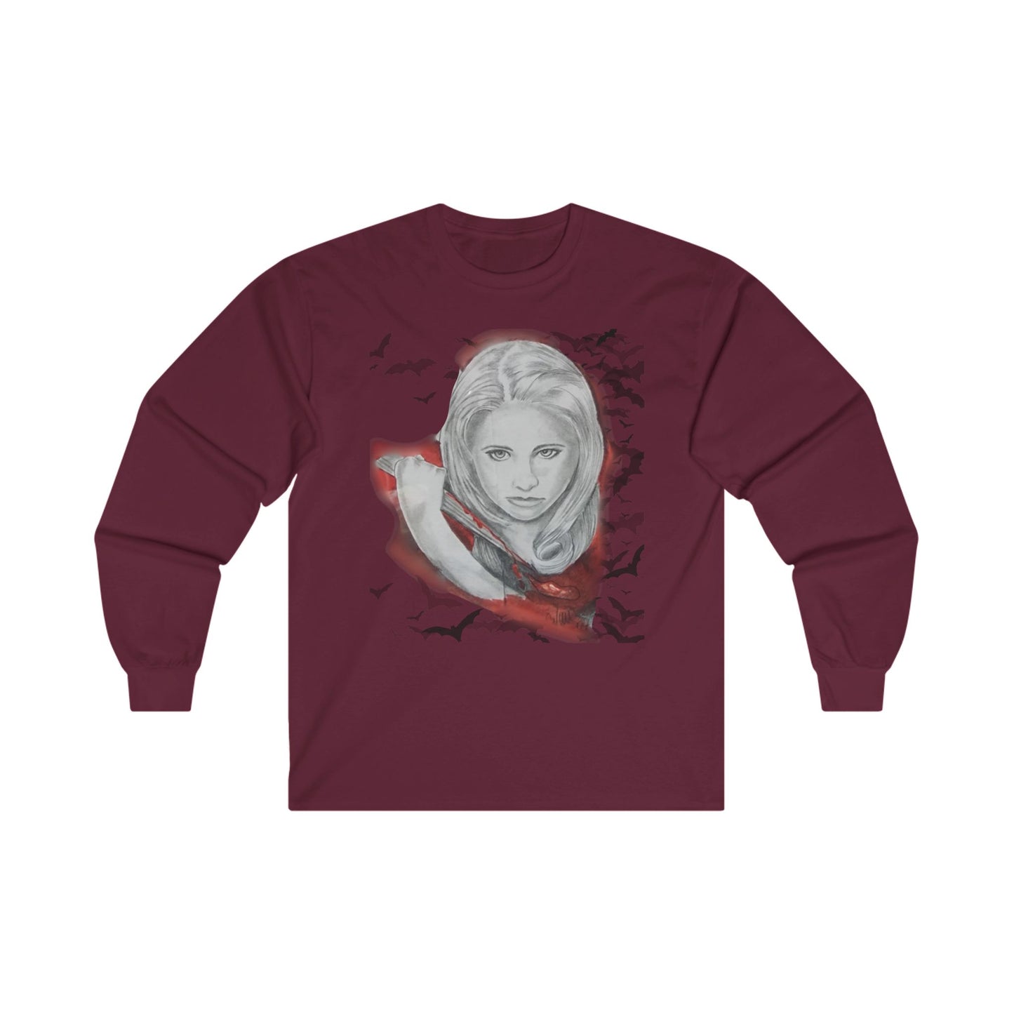 T-Shirt Long Sleeve - Vampire Slayer by Nikki