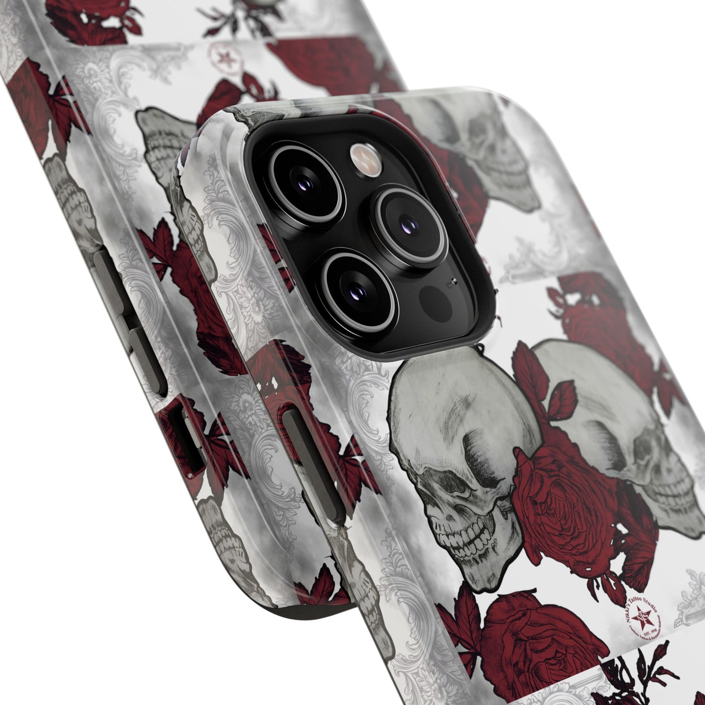 Skulls and Roses by Nikki - iPhone Case