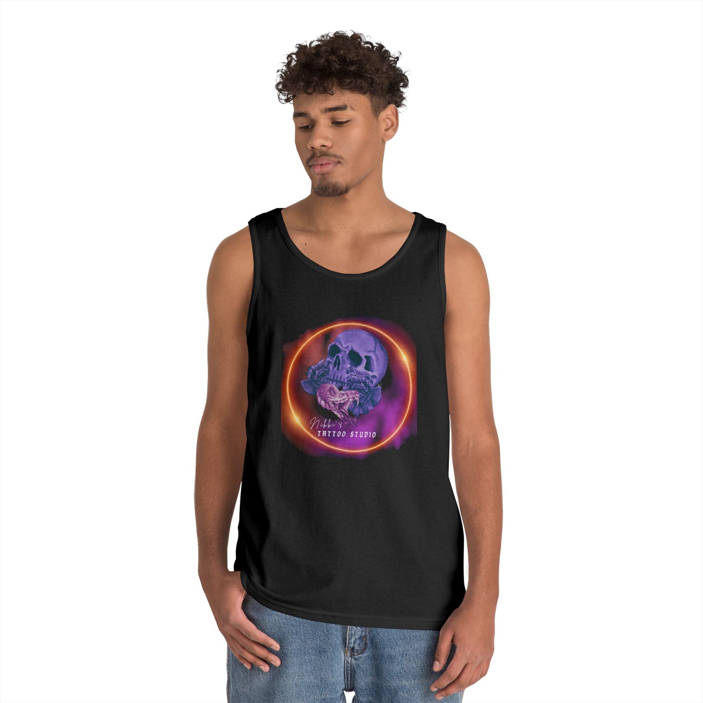 Tank Unisex - Nikki's Tattoo Studio Collection Snake and Skull