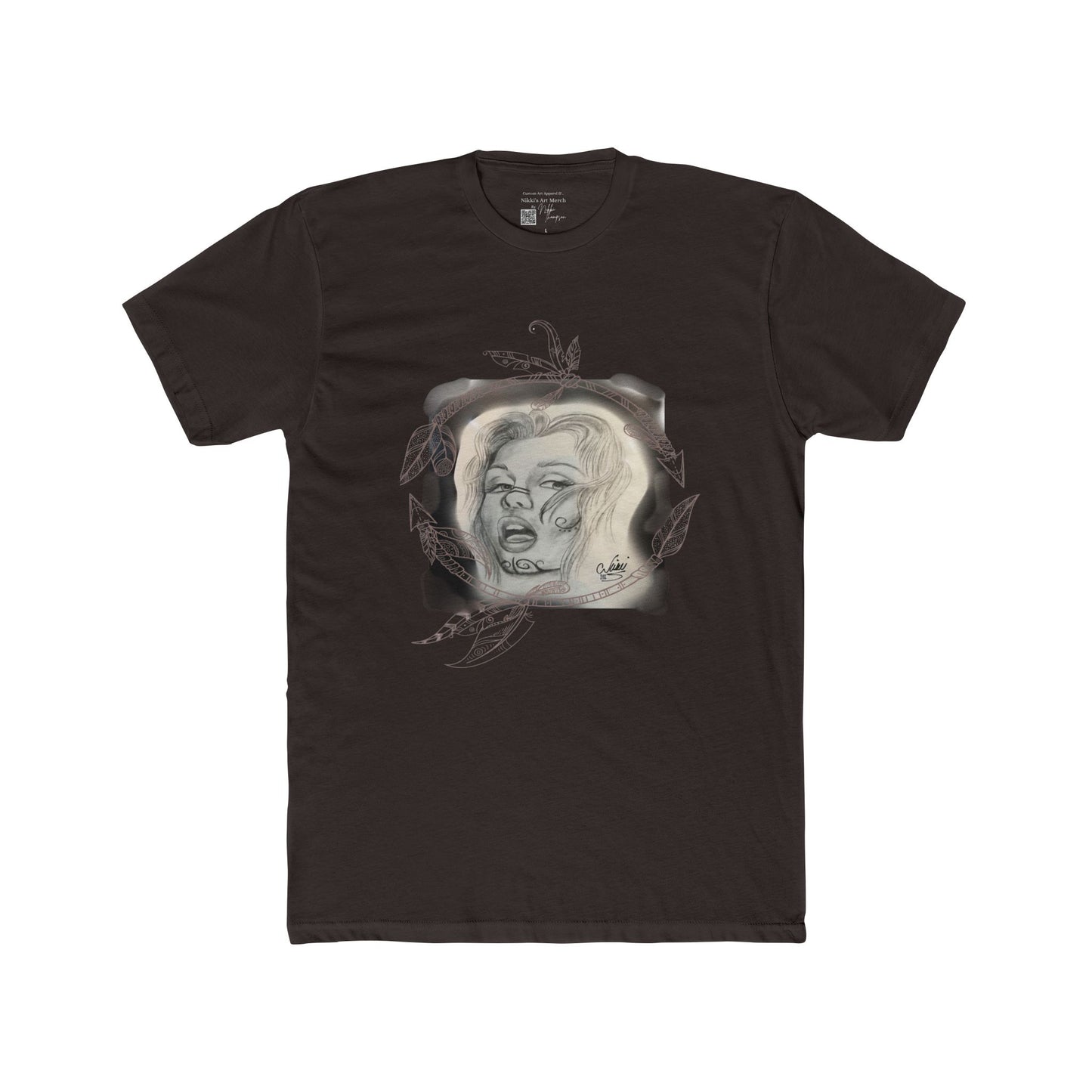 T-Shirt - Painted Lady Face by Nikki