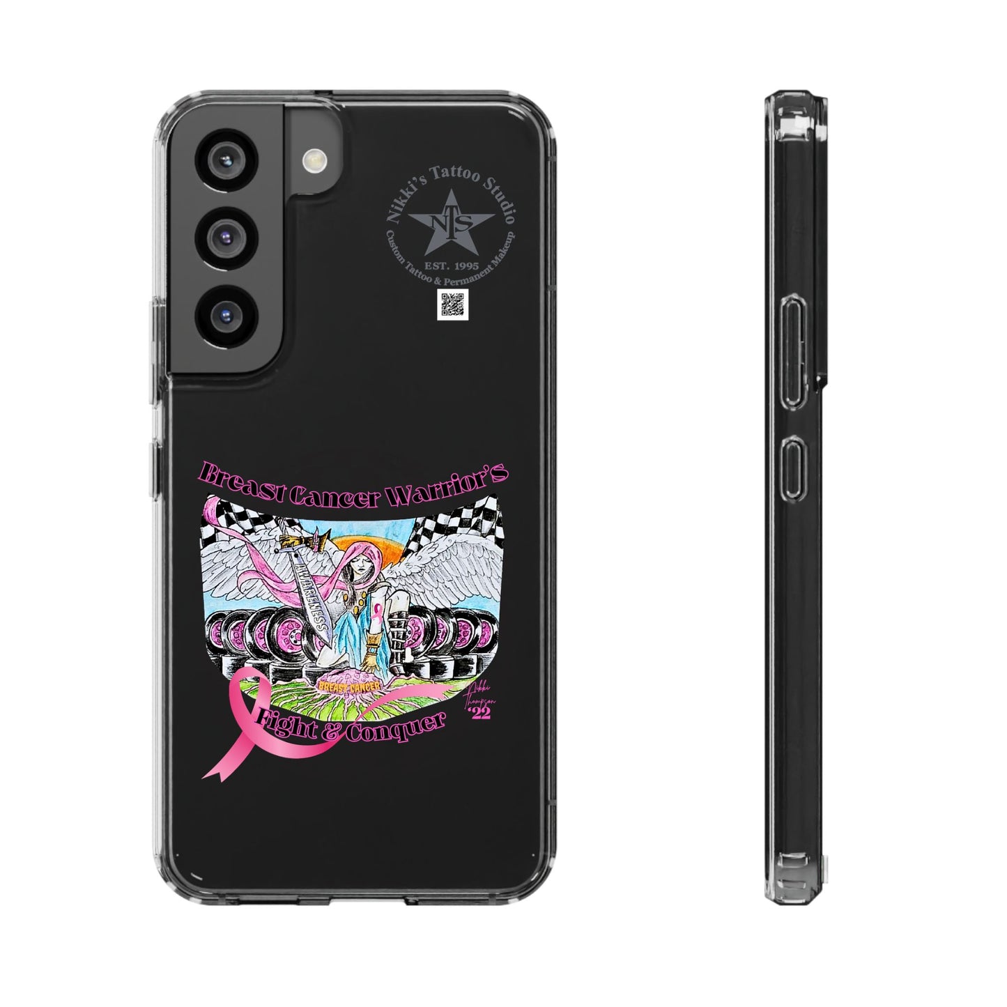 Phone Case - Breast Cancer Warrior by Nikki