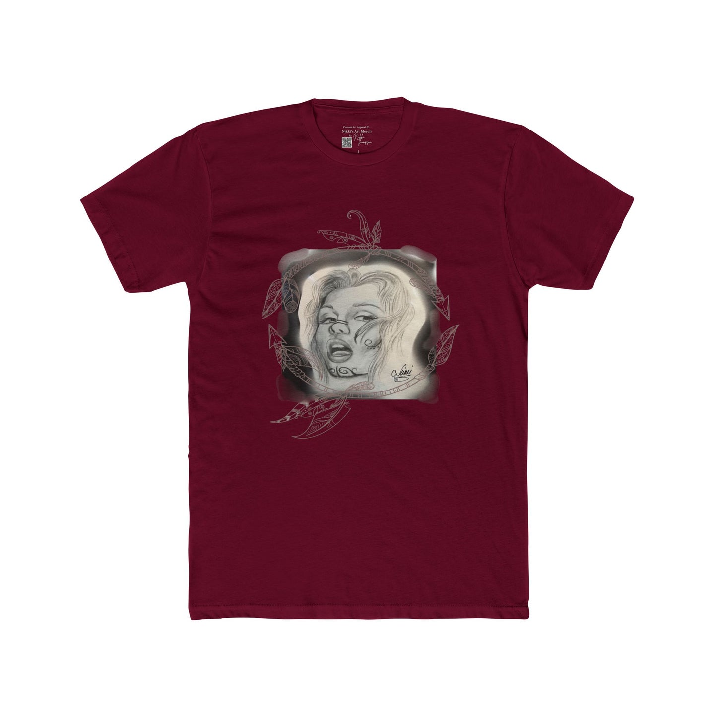 T-Shirt - Painted Lady Face by Nikki