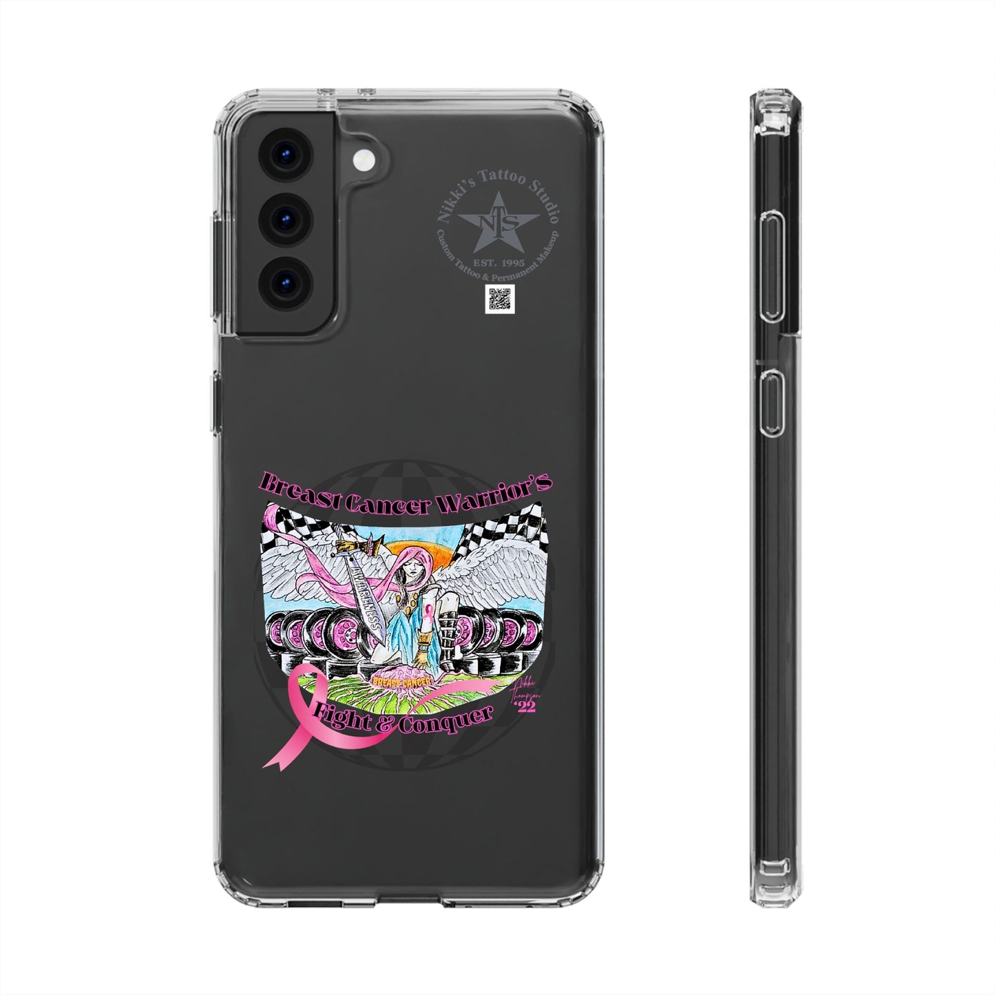 Phone Case - Breast Cancer Warrior by Nikki