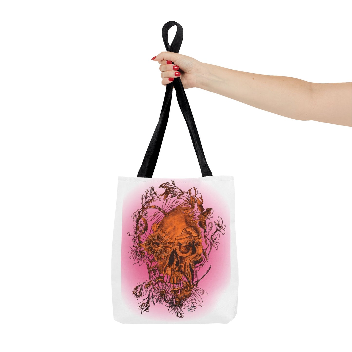 Floral Skull Tattoo by Nikki - Tote Bag (3 Sizes)