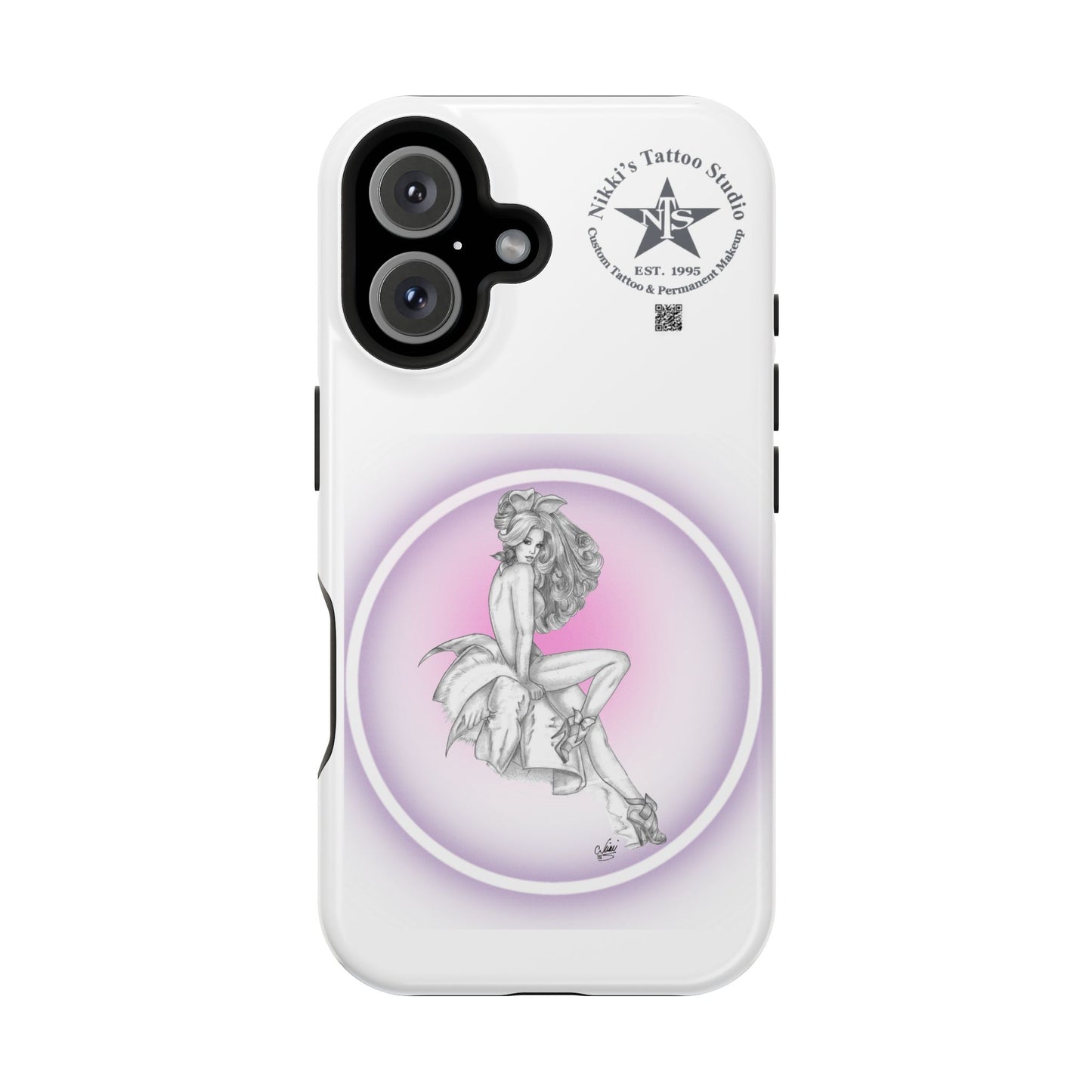 Phone Case: Pin Up Bunny Girl by Nikki