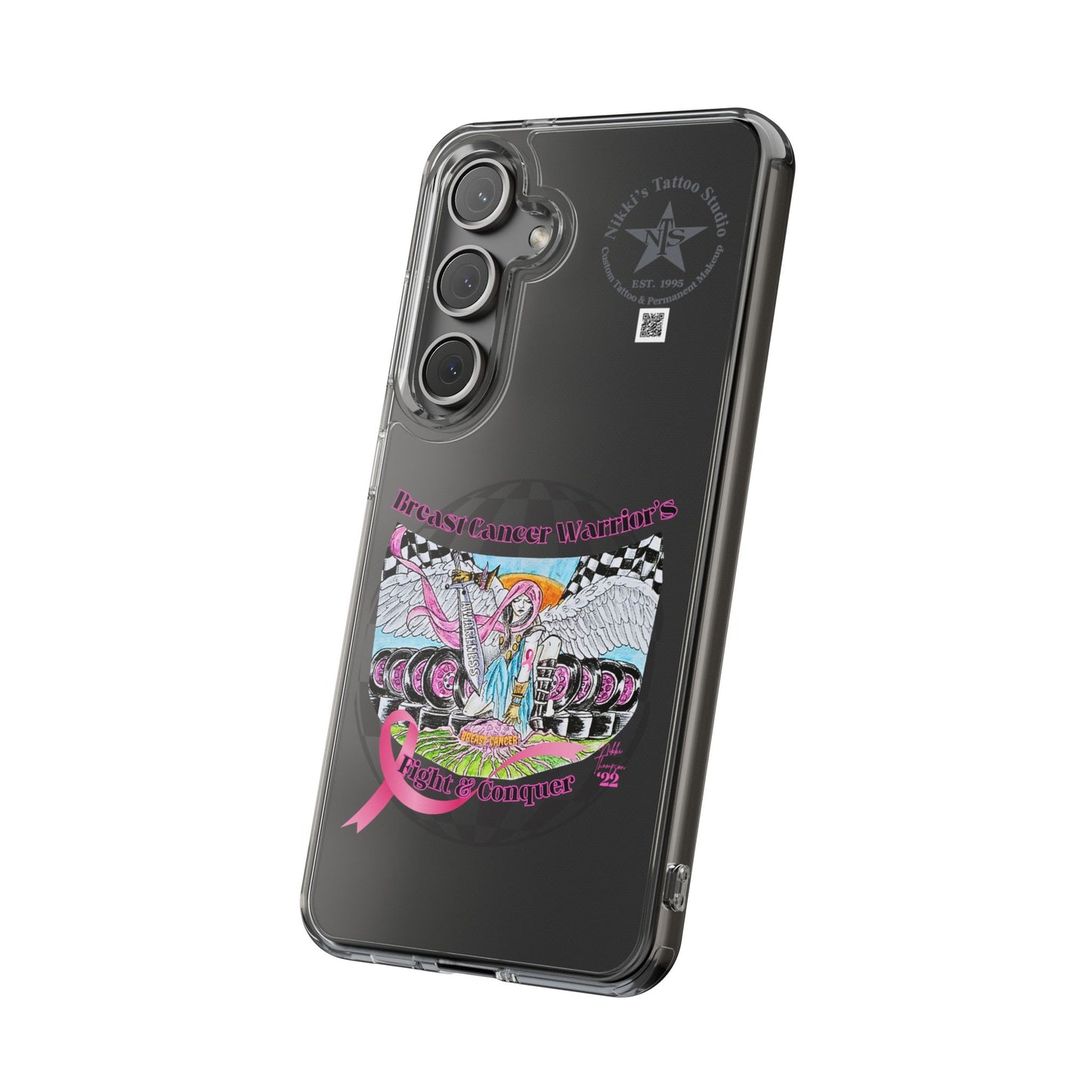 Phone Case - Breast Cancer Warrior by Nikki