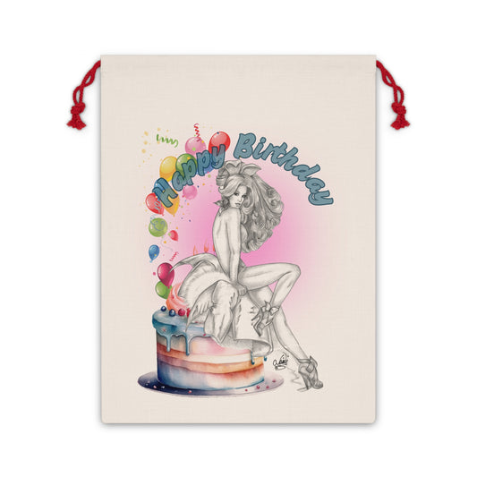 Nikki's Tattoo Studio - HAPPY BIRTHDAY Pretty Bunny Pin Up Gift Bag