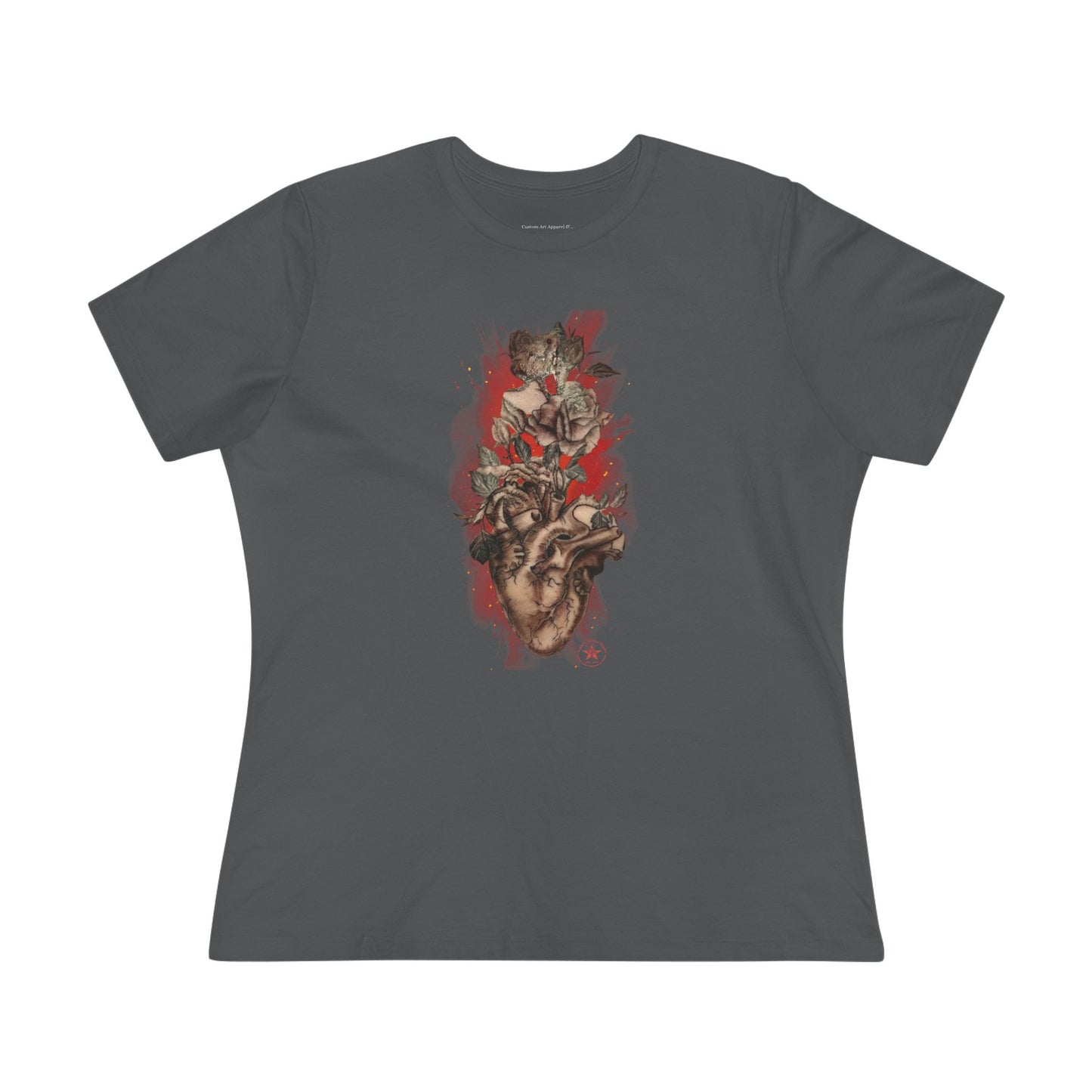 Anatomical Heart - Sephia by Nikki Women's Cotton Tee