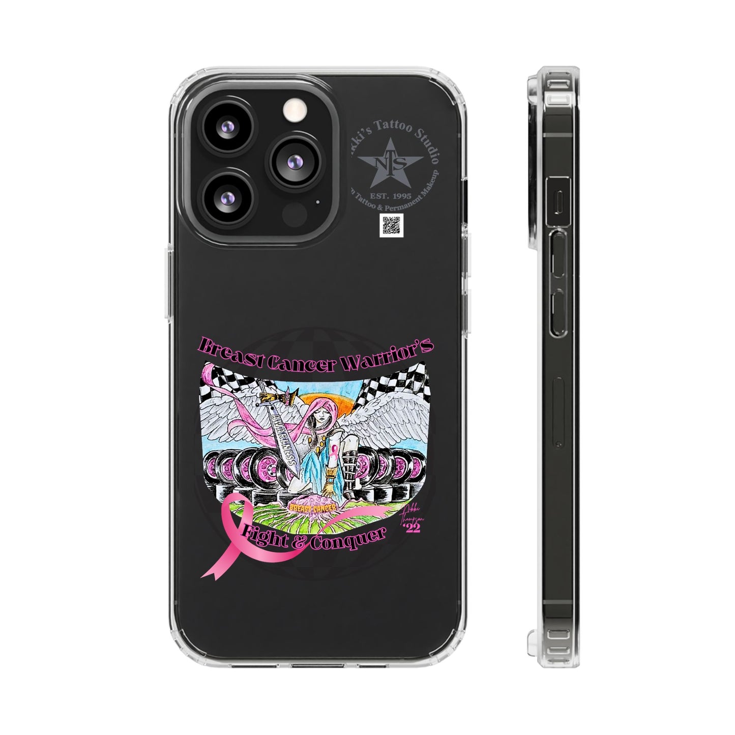 Phone Case - Breast Cancer Warrior by Nikki