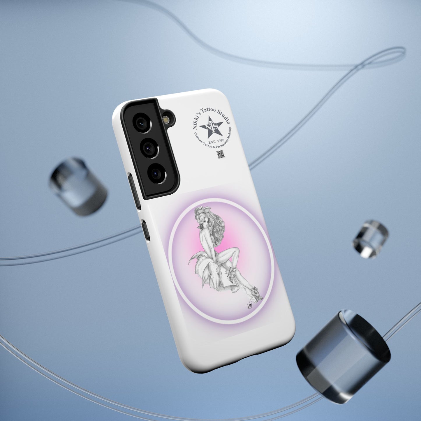 Phone Case: Pin Up Bunny Girl by Nikki
