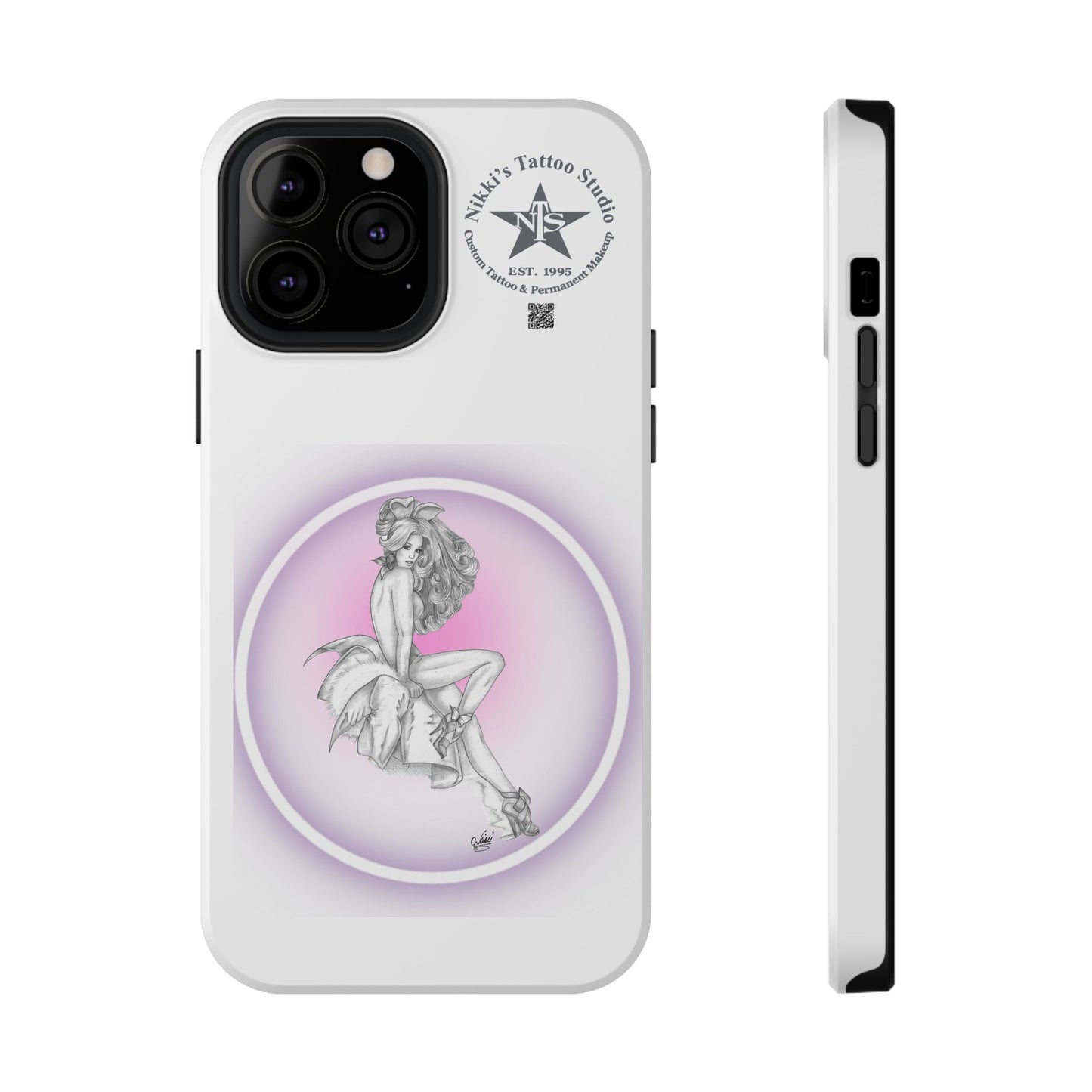 Phone Case: Pin Up Bunny Girl by Nikki
