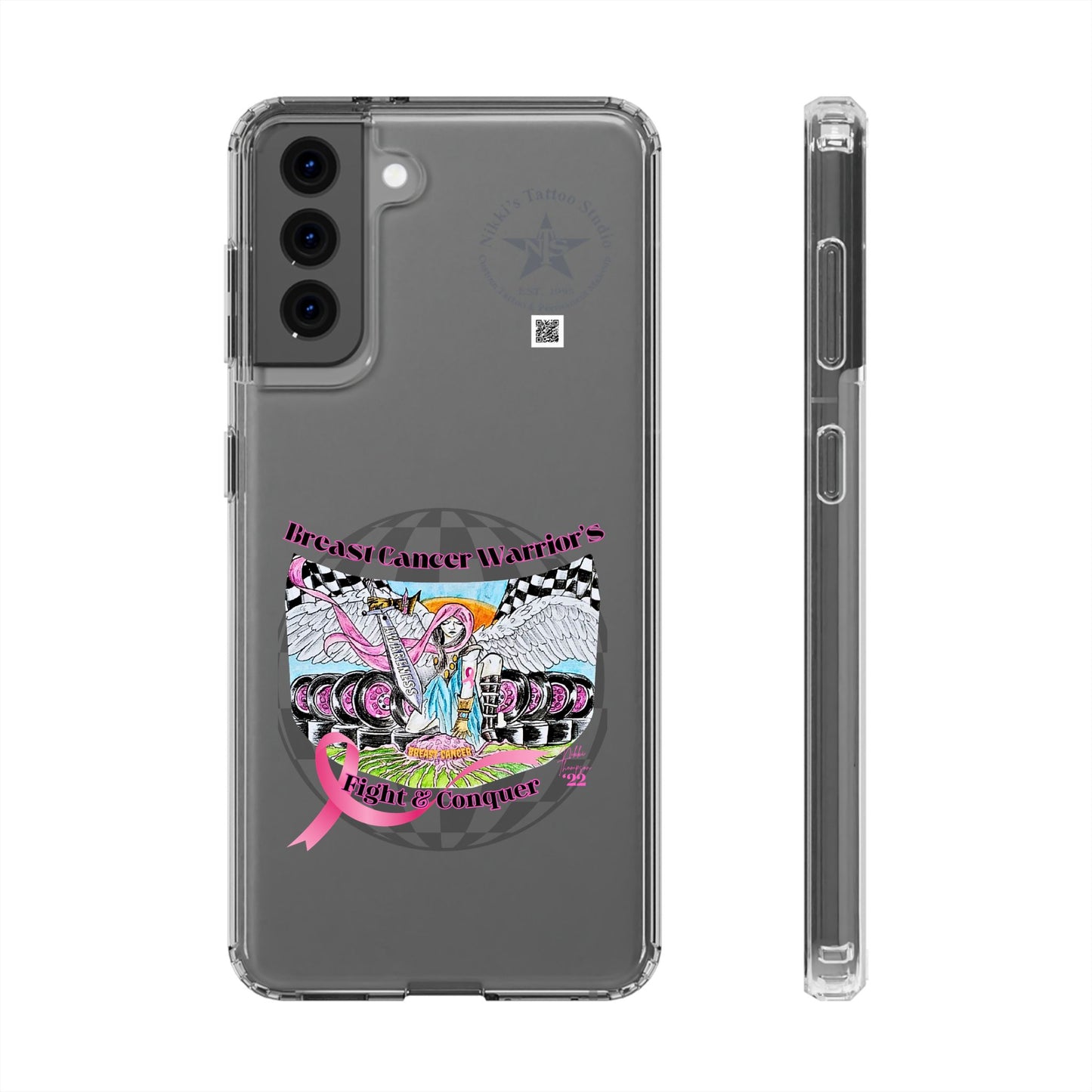 Phone Case - Breast Cancer Warrior by Nikki