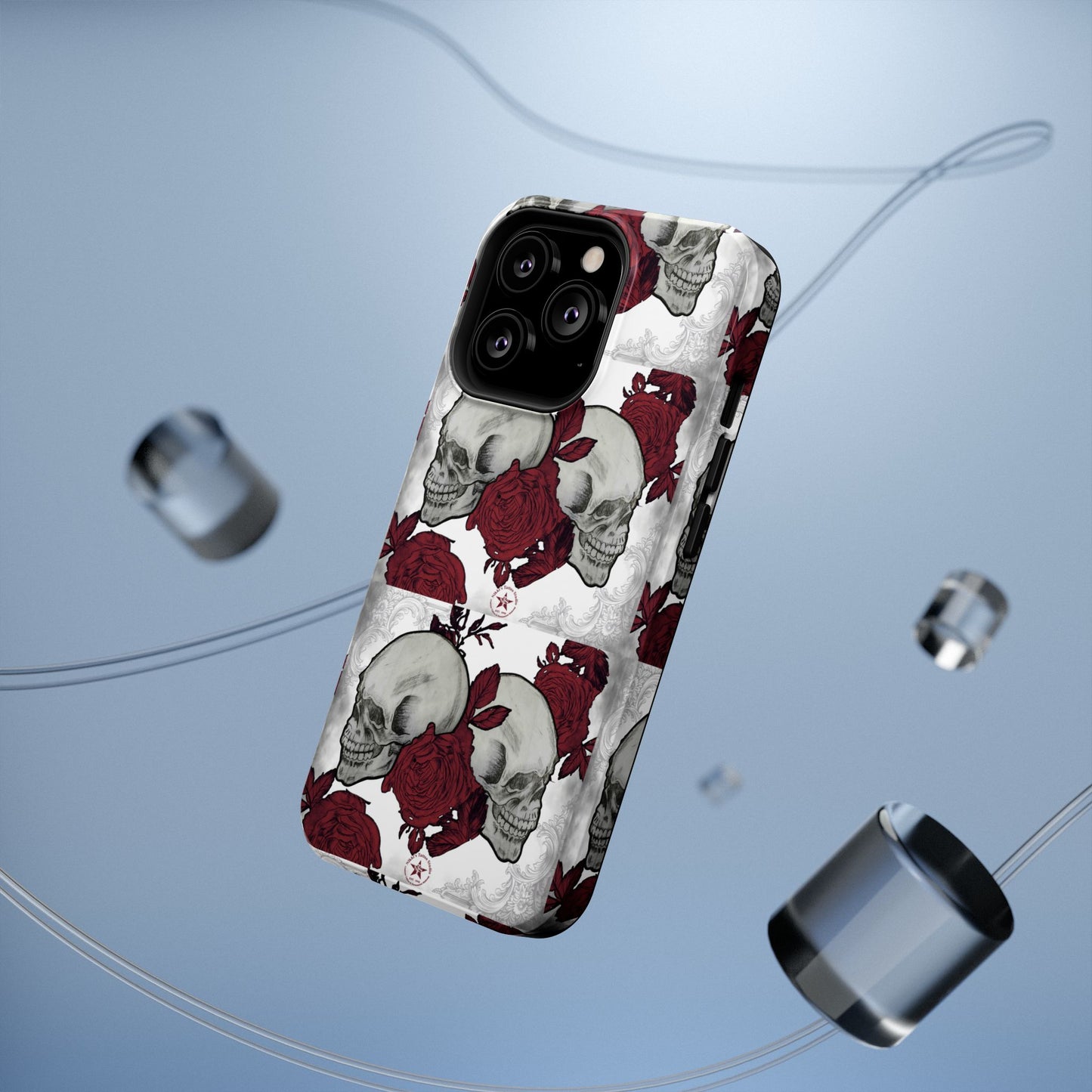 Skulls and Roses by Nikki - iPhone Case
