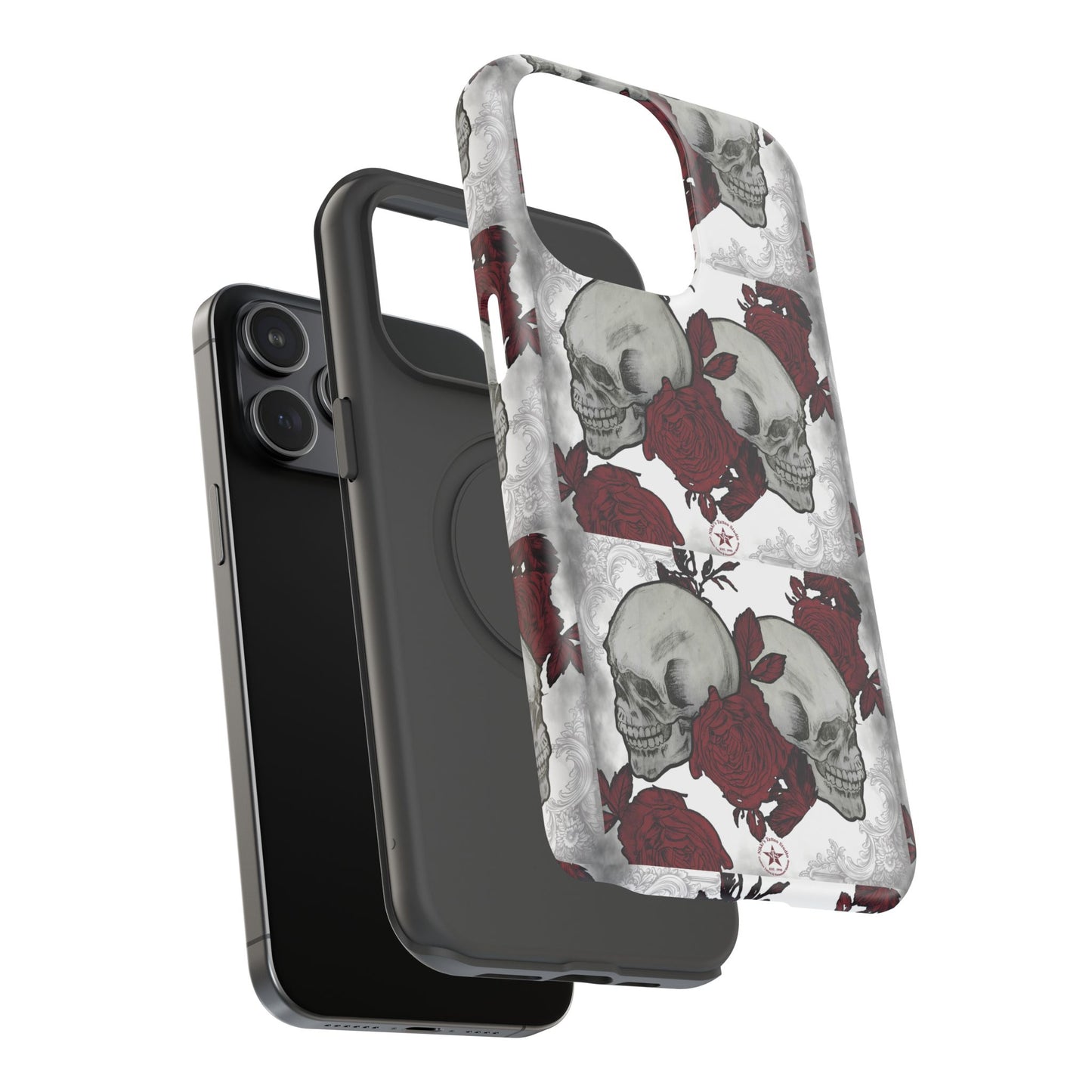 Skulls and Roses by Nikki - iPhone Case