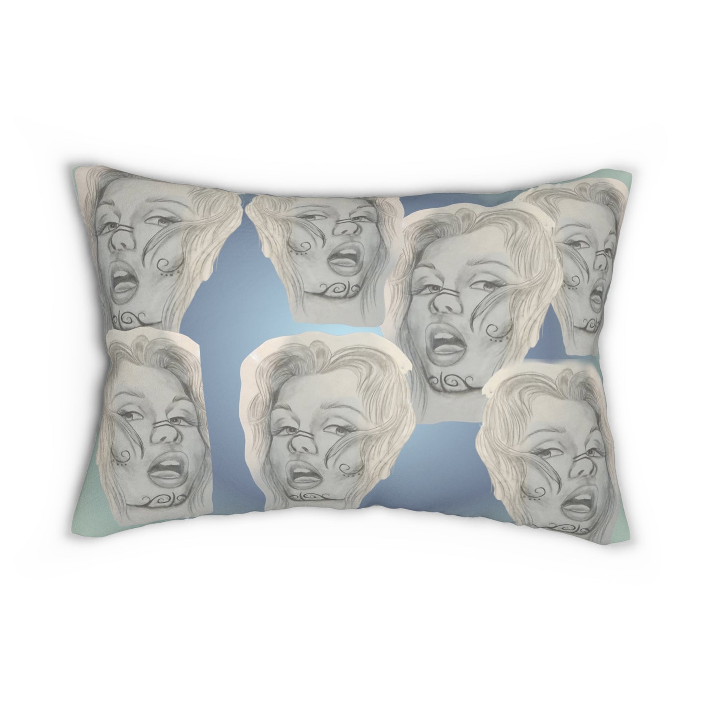 Pillow - Painted Lady Face by Nikki