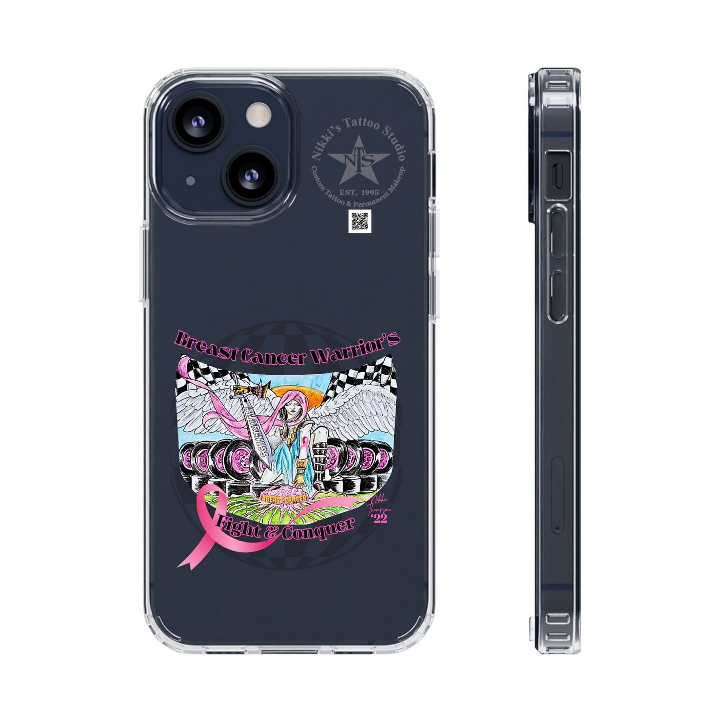 Phone Case - Breast Cancer Warrior by Nikki