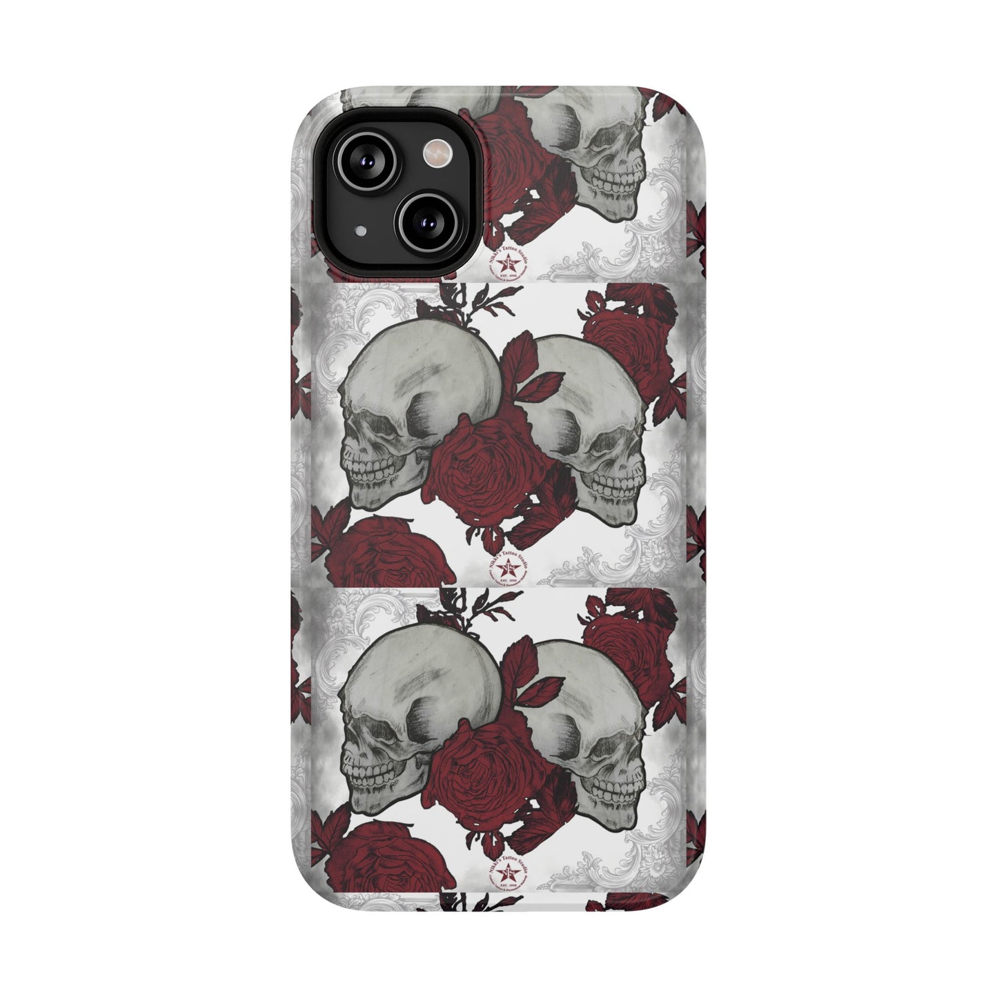 Skulls and Roses by Nikki - iPhone Case